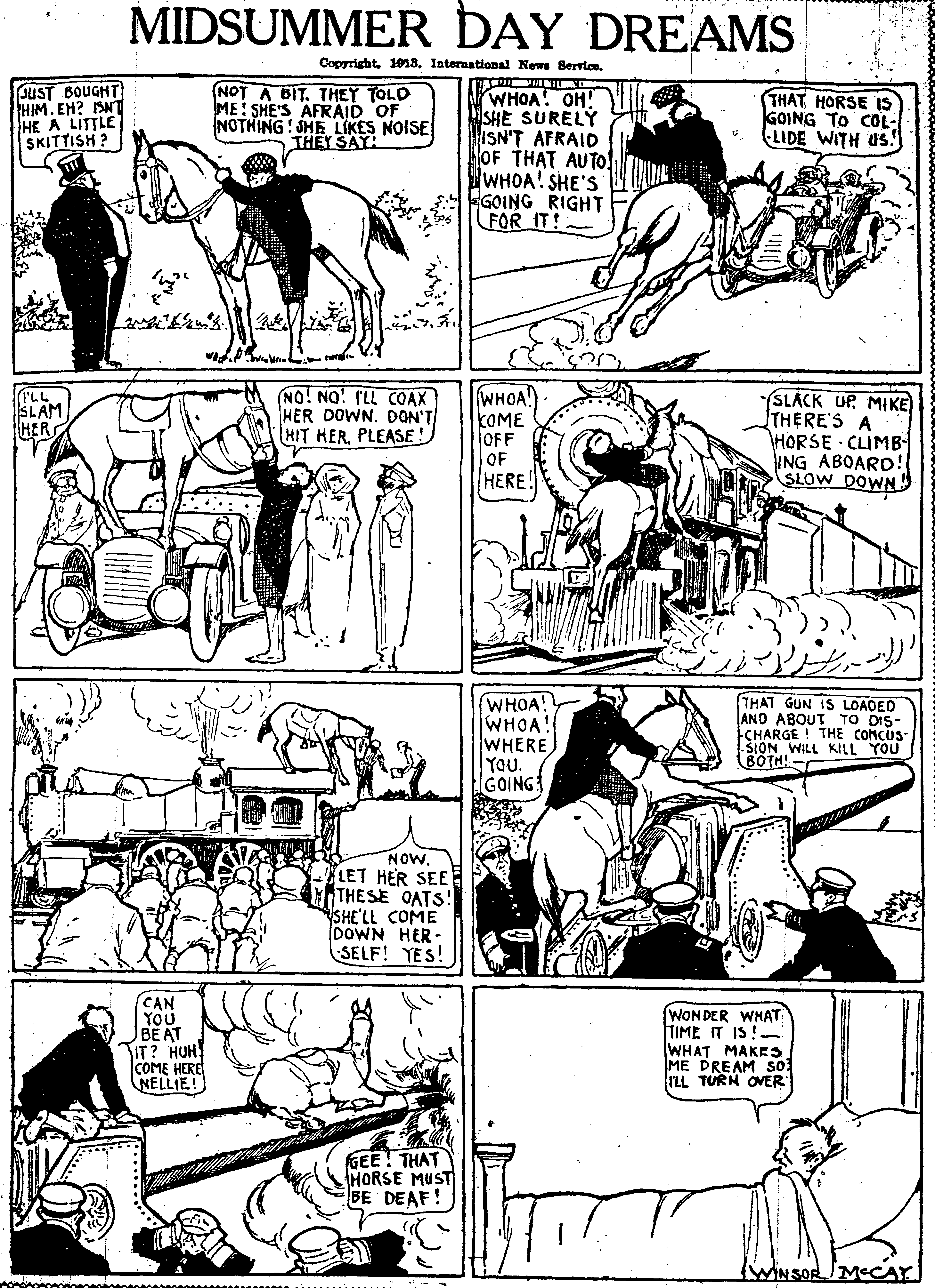 Dream of the Rarebit Fiend, strip 808 of 820. Winsor McCay (1904–1913), public domain. Scan: Internet Archive.