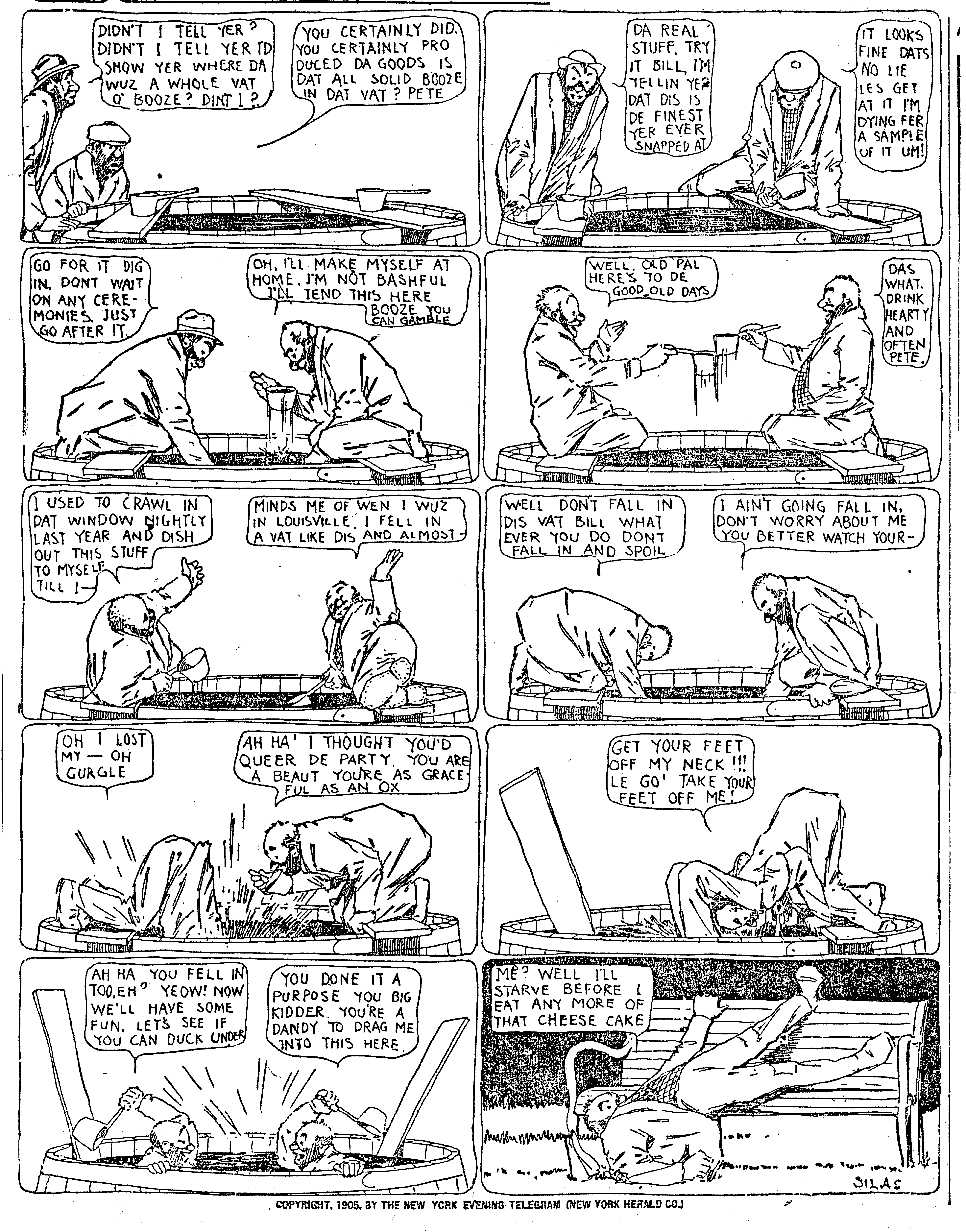 Dream of the Rarebit Fiend, strip 93 of 820. Winsor McCay (1904–1913), public domain. Scan: Internet Archive.