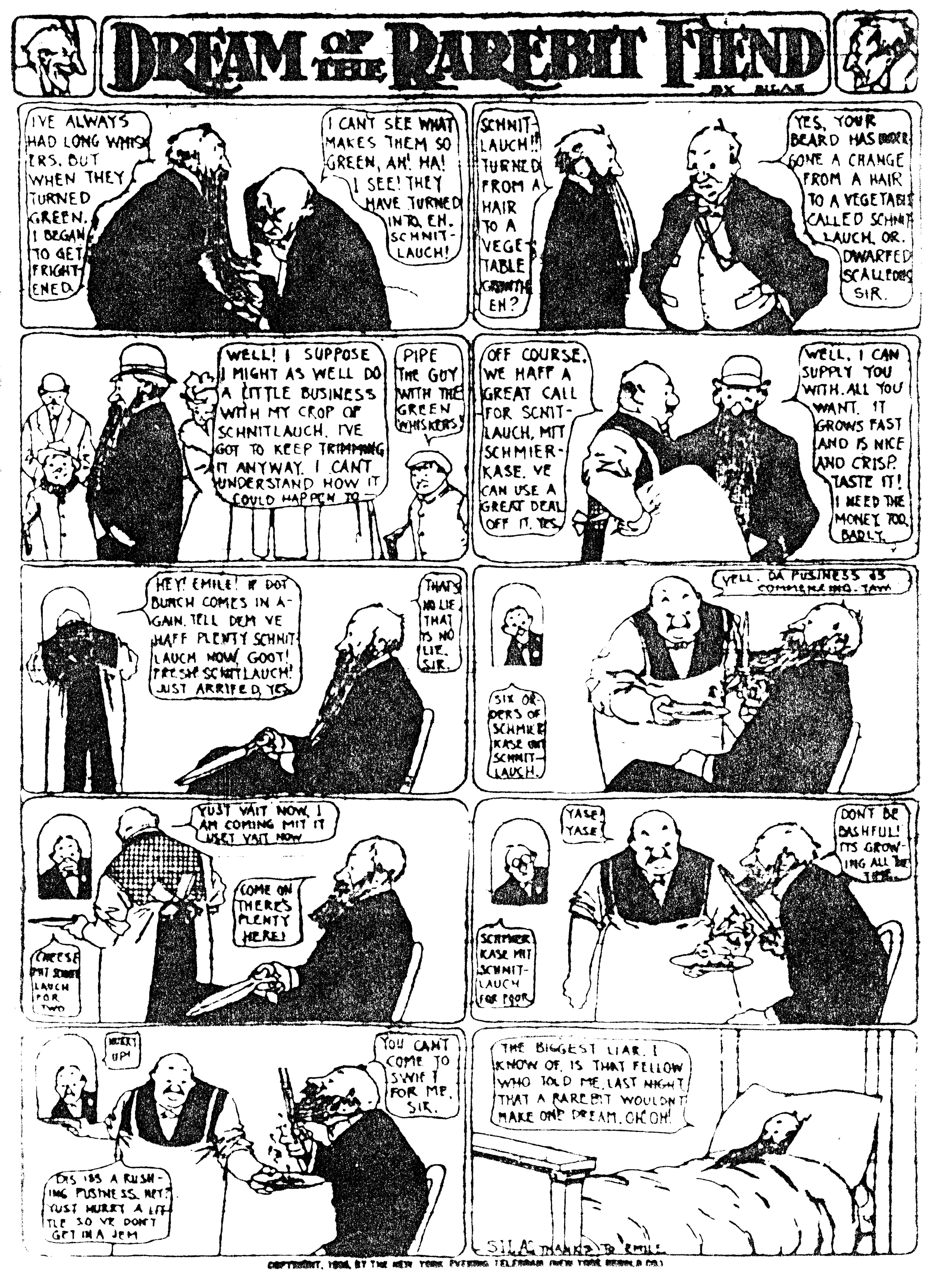 Dream of the Rarebit Fiend, strip 179 of 820. Winsor McCay (1904–1913), public domain. Scan: Internet Archive.