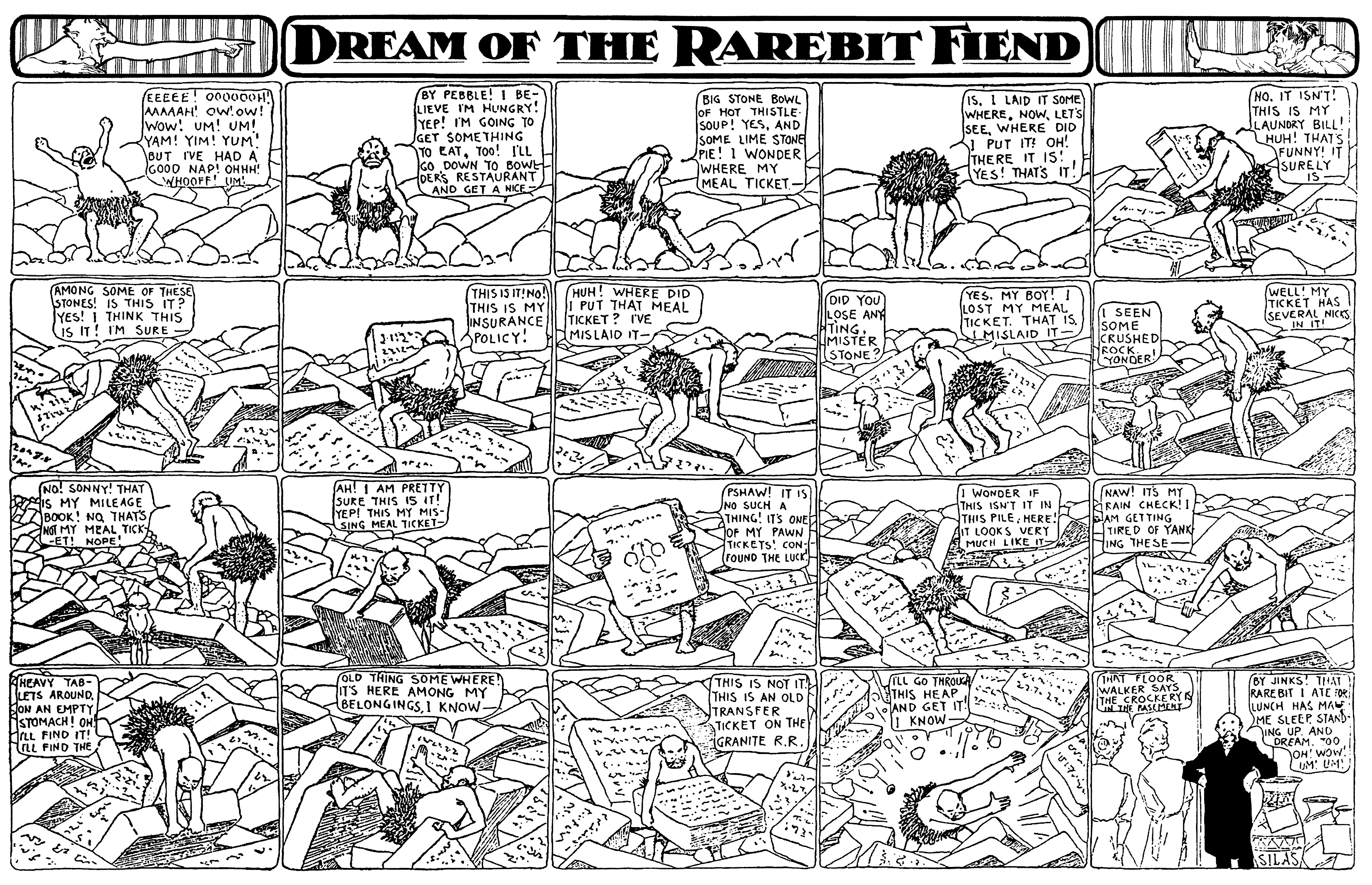 Dream of the Rarebit Fiend, strip 304 of 820. Winsor McCay (1904–1913), public domain. Scan: Internet Archive.