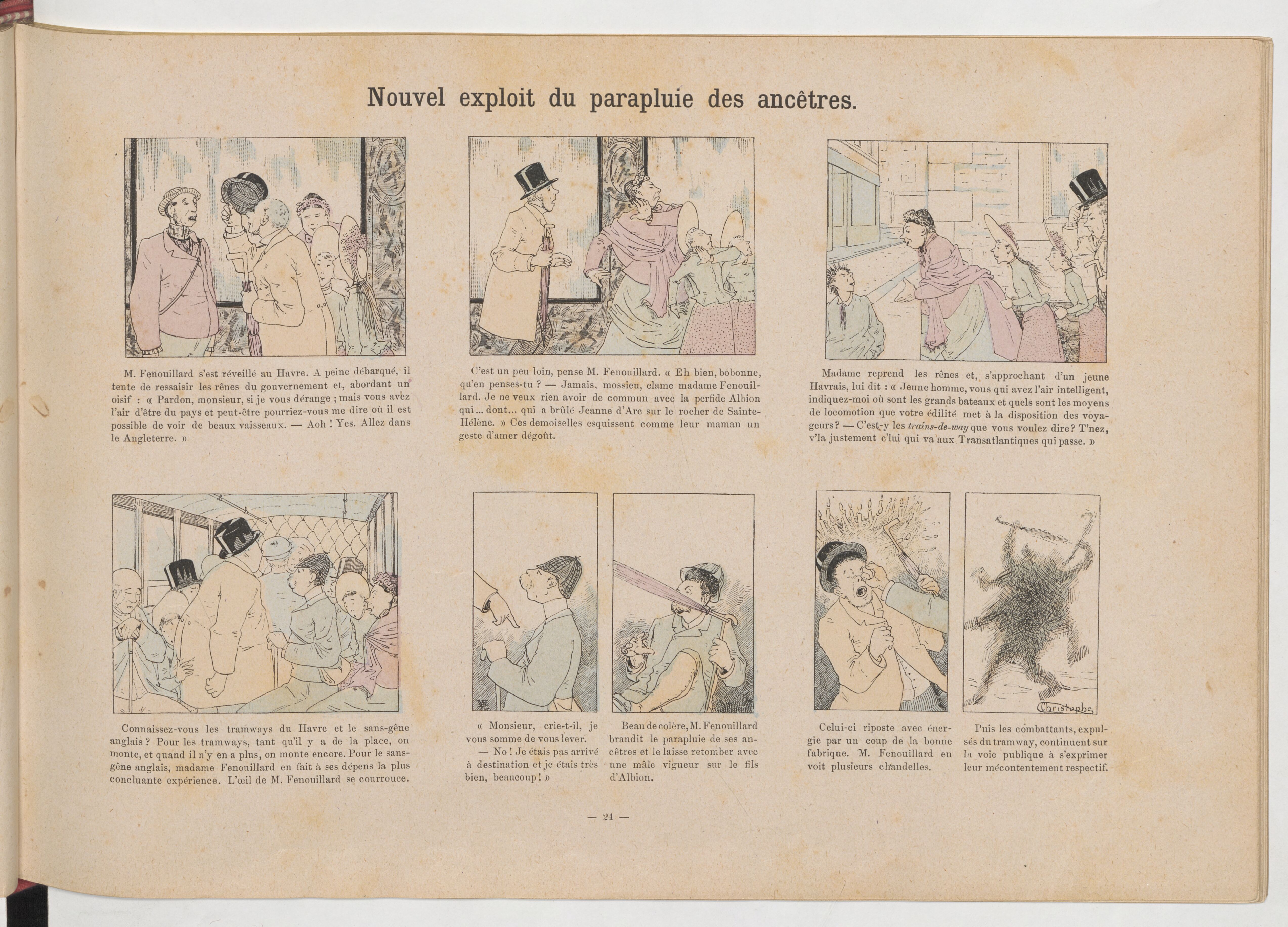 La Famille Fenouillard (Christophe, 5e éd., 1895), vue 51. Domaine public. Source gallica.bnf.fr / BnF (Bibliothèque municipale de Toulouse).