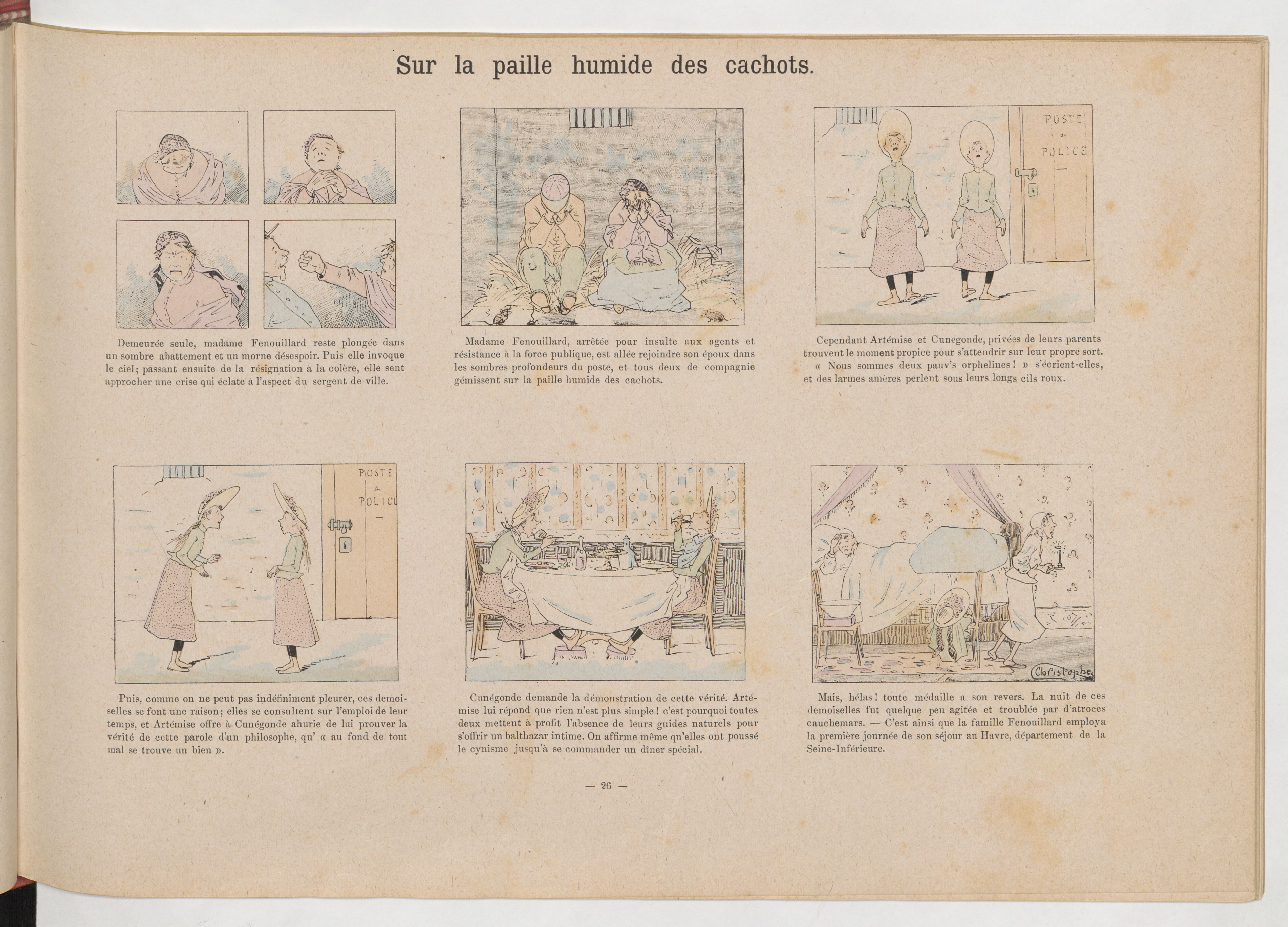 La Famille Fenouillard (Christophe, 5e éd., 1895), vue 55. Domaine public. Source gallica.bnf.fr / BnF (Bibliothèque municipale de Toulouse).