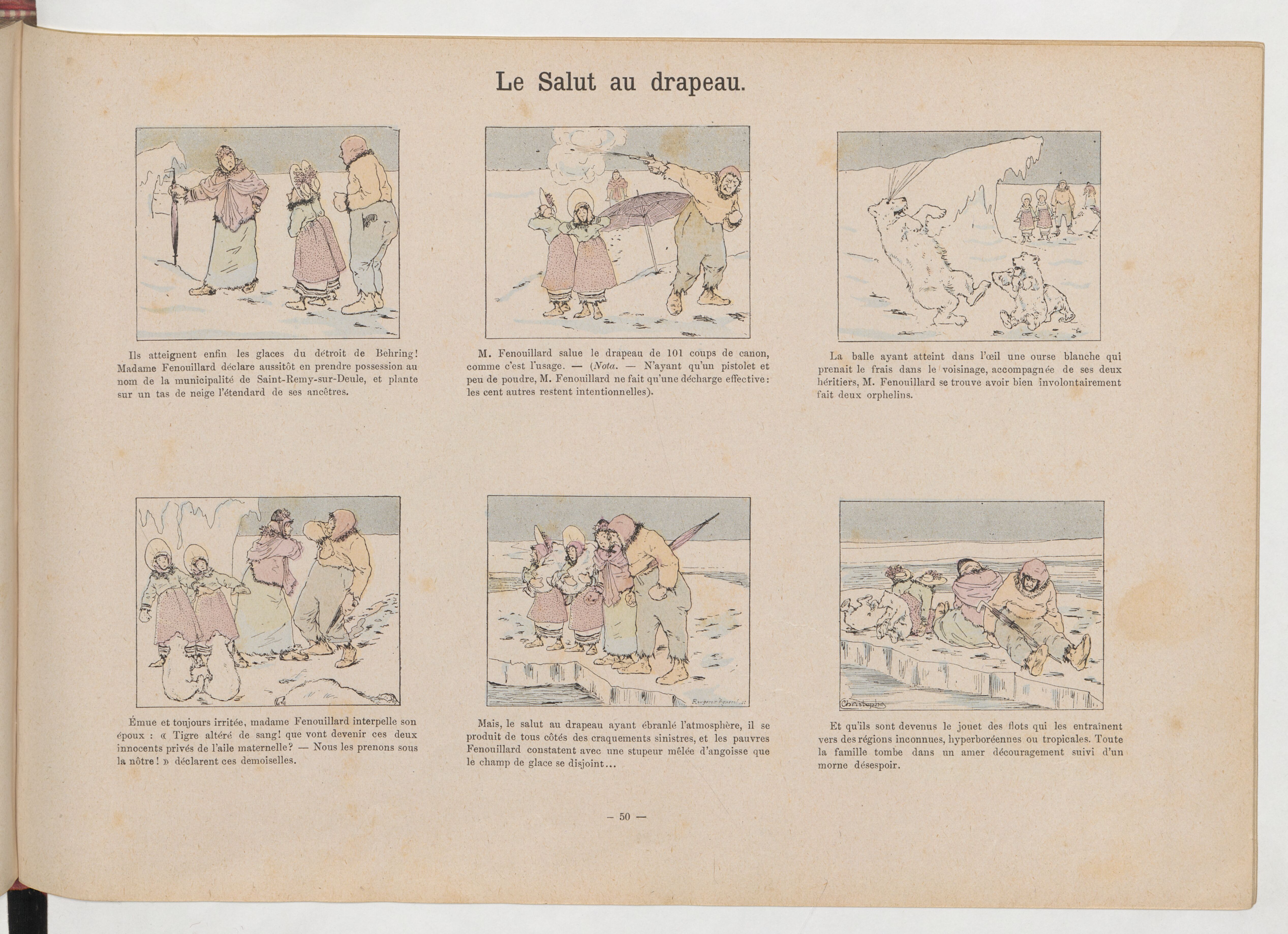 La Famille Fenouillard (Christophe, 5e éd., 1895), vue 103. Domaine public. Source gallica.bnf.fr / BnF (Bibliothèque municipale de Toulouse).
