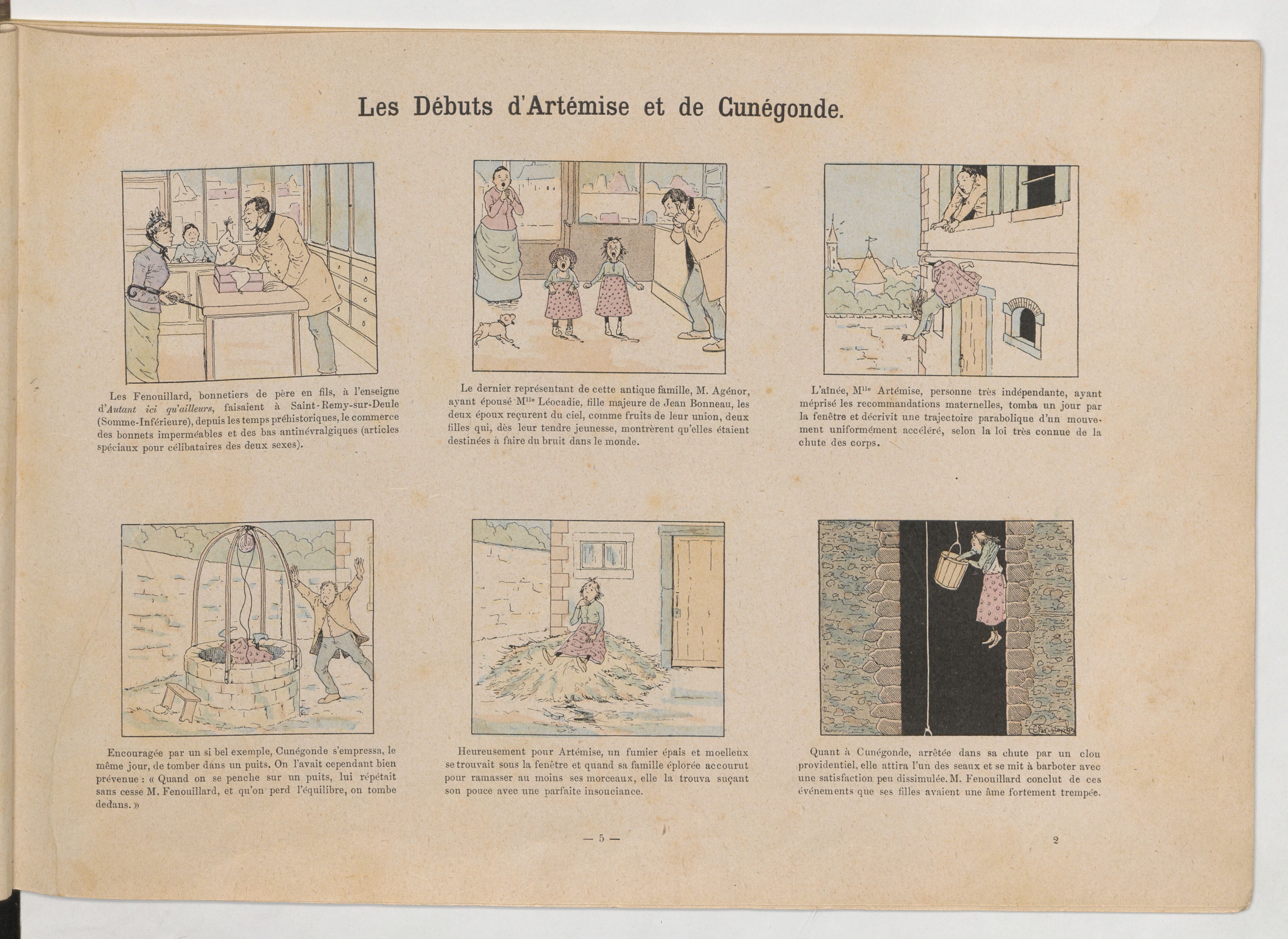 La Famille Fenouillard (Christophe, 5e éd., 1895), vue 13. Domaine public. Source gallica.bnf.fr / BnF (Bibliothèque municipale de Toulouse).