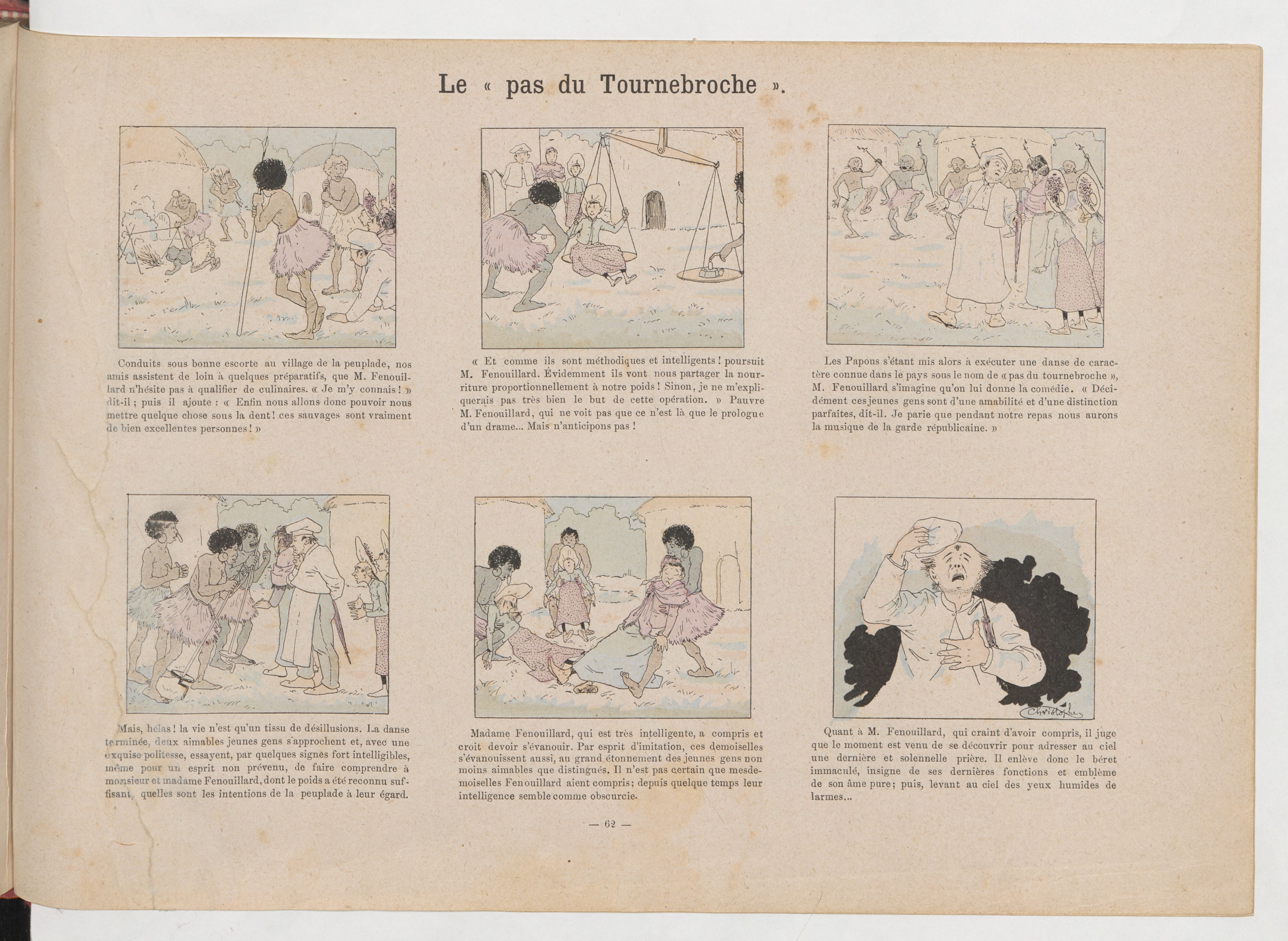 La Famille Fenouillard (Christophe, 5e éd., 1895), vue 127. Domaine public. Source gallica.bnf.fr / BnF (Bibliothèque municipale de Toulouse).
