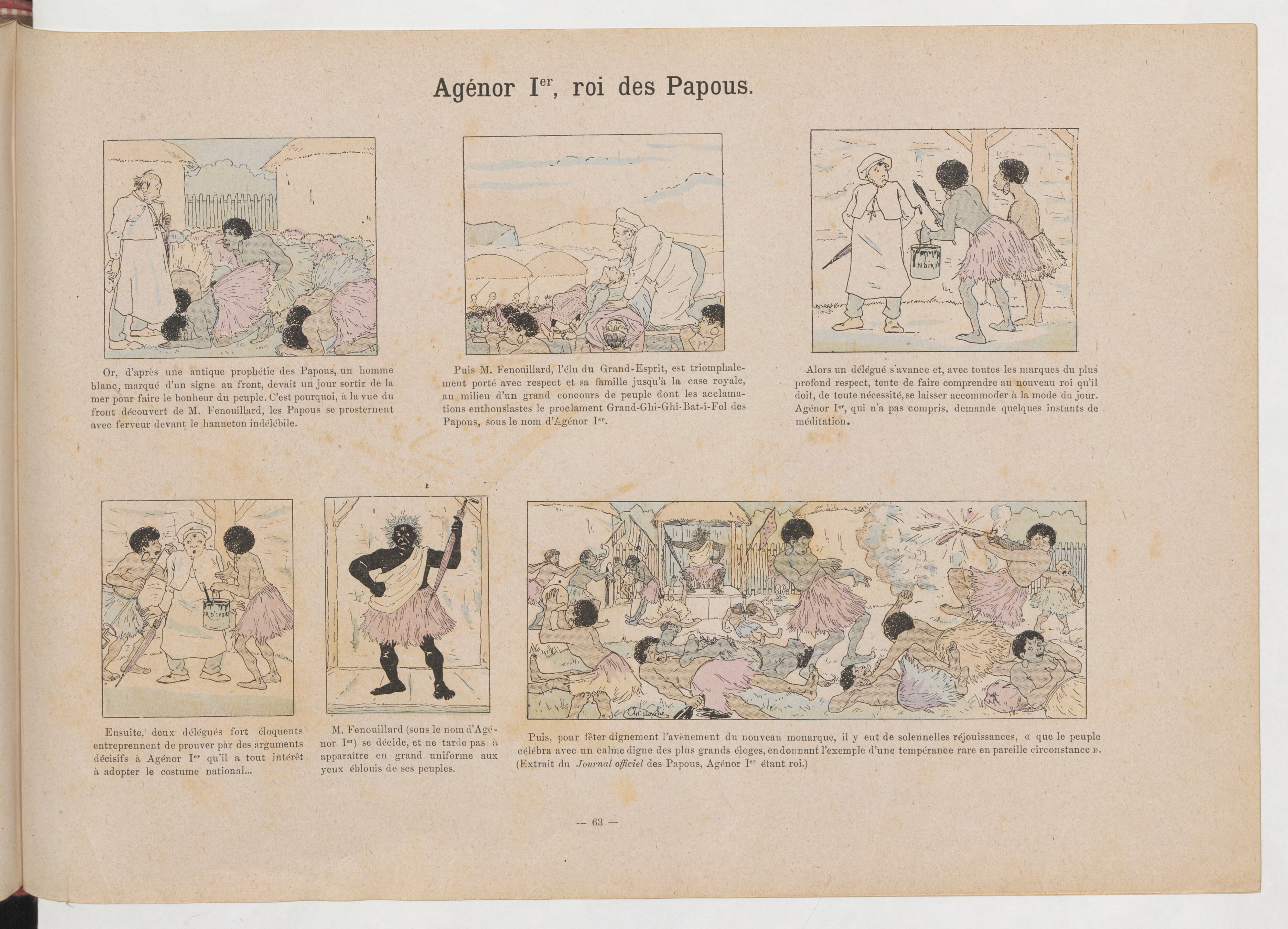 La Famille Fenouillard (Christophe, 5e éd., 1895), vue 129. Domaine public. Source gallica.bnf.fr / BnF (Bibliothèque municipale de Toulouse).