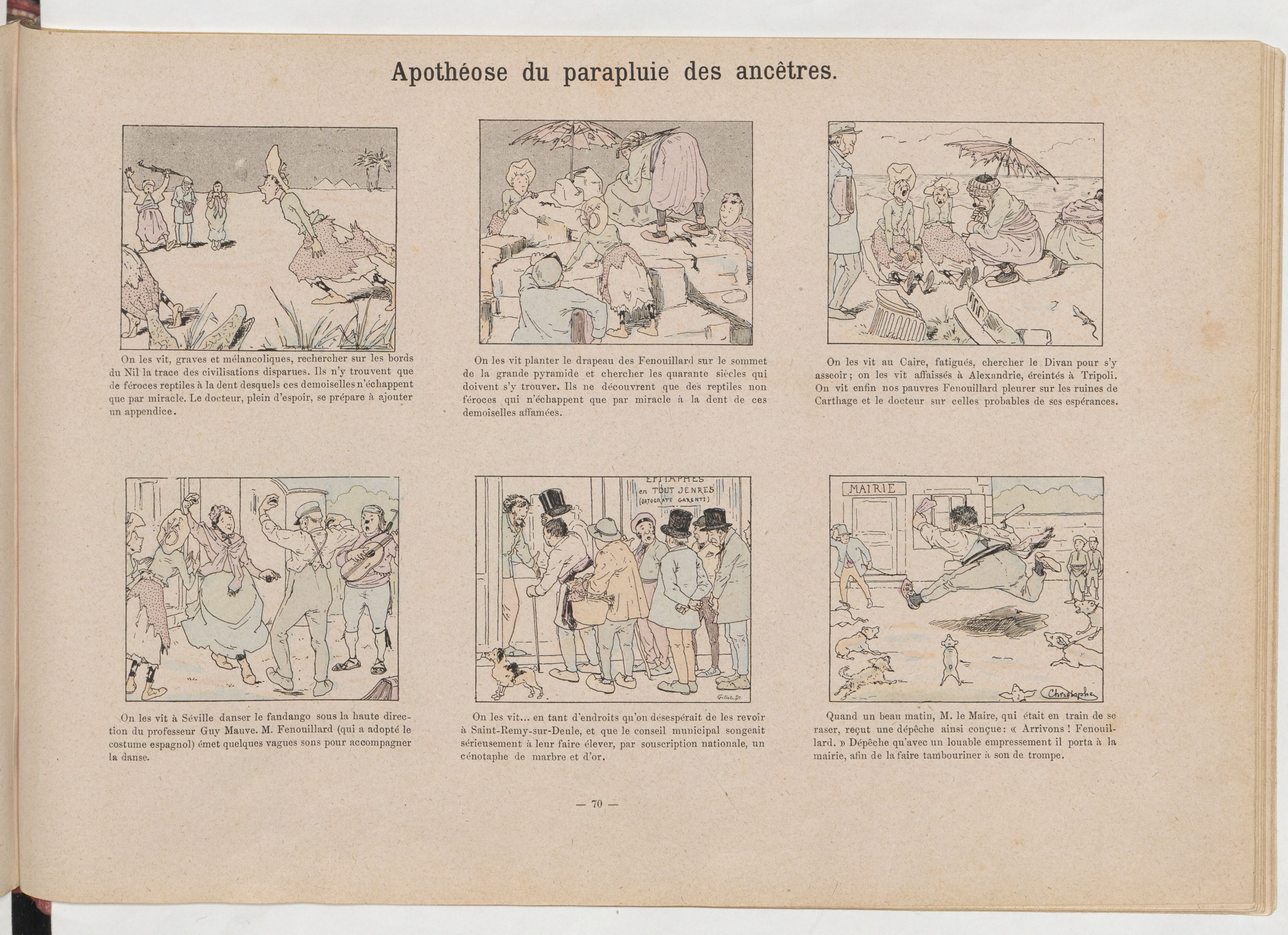 La Famille Fenouillard (Christophe, 5e éd., 1895), vue 143. Domaine public. Source gallica.bnf.fr / BnF (Bibliothèque municipale de Toulouse).