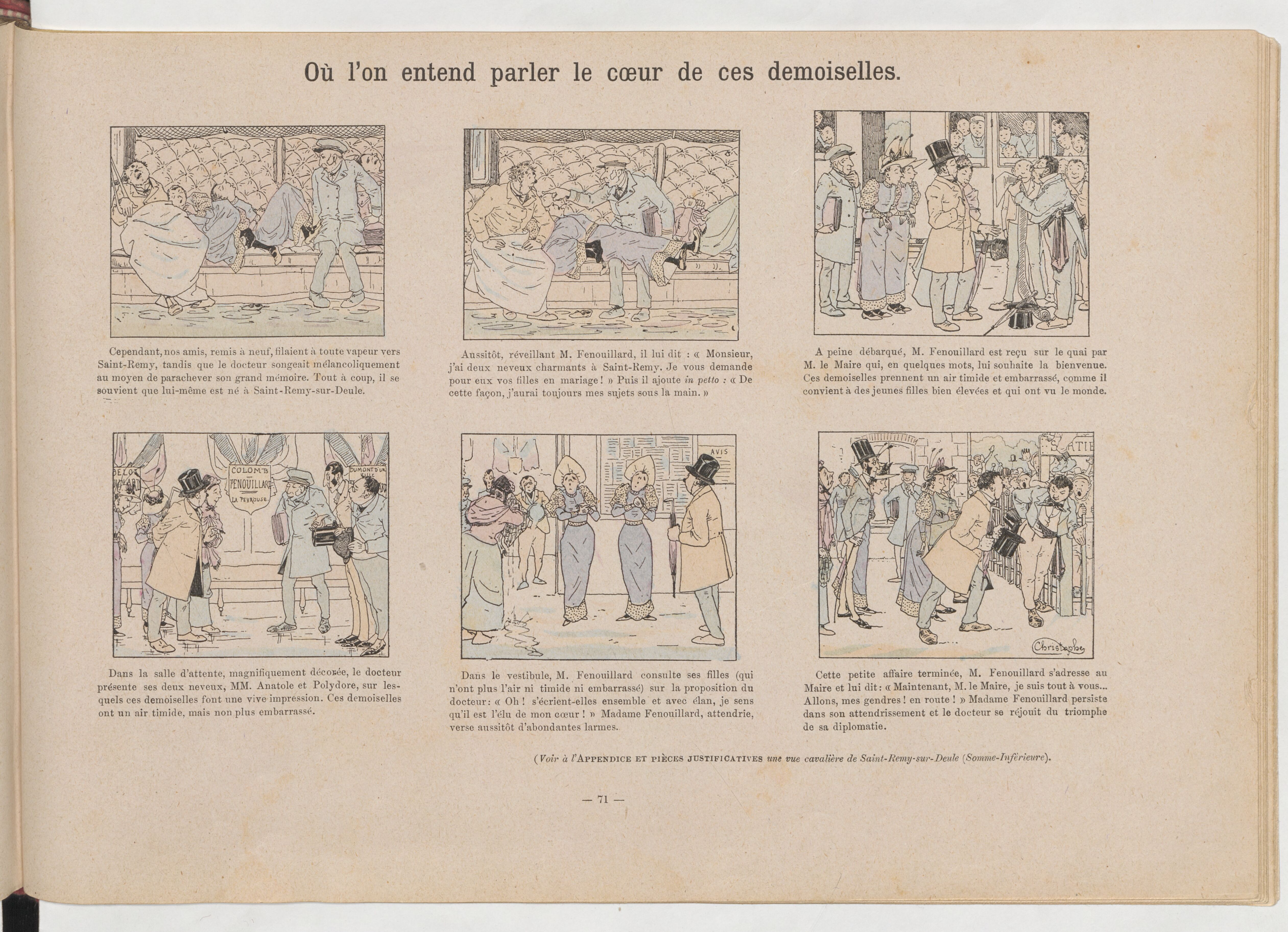 La Famille Fenouillard (Christophe, 5e éd., 1895), vue 145. Domaine public. Source gallica.bnf.fr / BnF (Bibliothèque municipale de Toulouse).