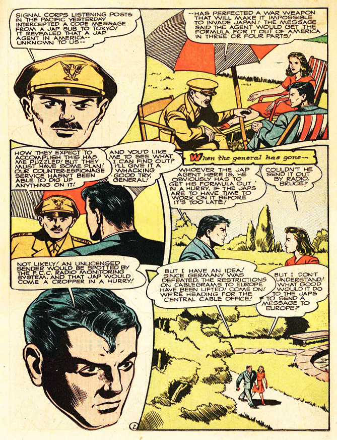 The Fighting Yank, America's Best Comics #20, page 3. Public domain. Source: https://commons.wikimedia.org/wiki/File%3AAmericasBestComics2017.jpg