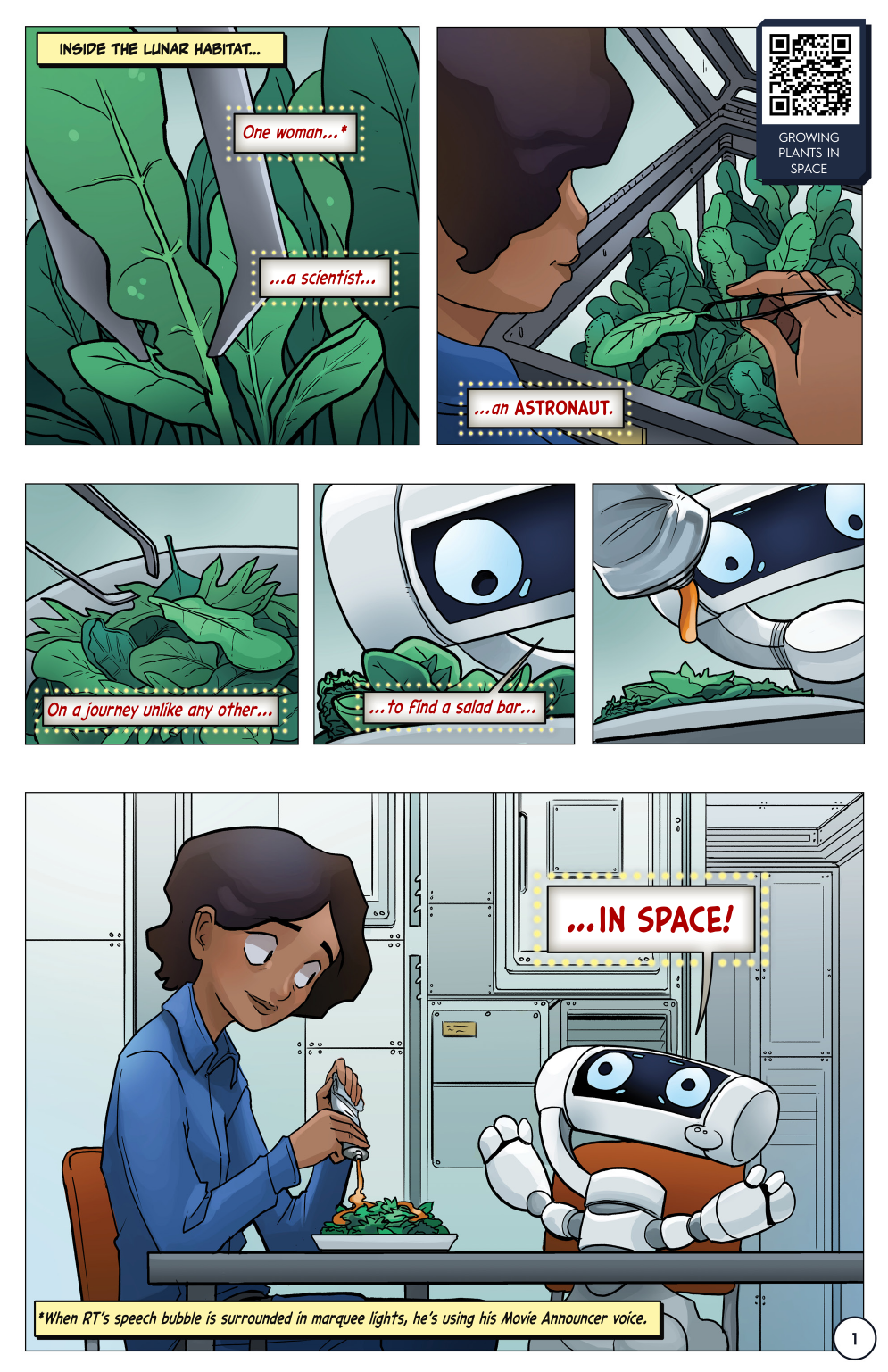First Woman #1: Dream to Reality, page 3. Credit: NASA. Public domain (U.S. government work).