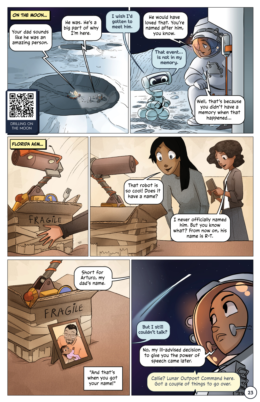 First Woman #1: Dream to Reality, page 25. Credit: NASA. Public domain (U.S. government work).