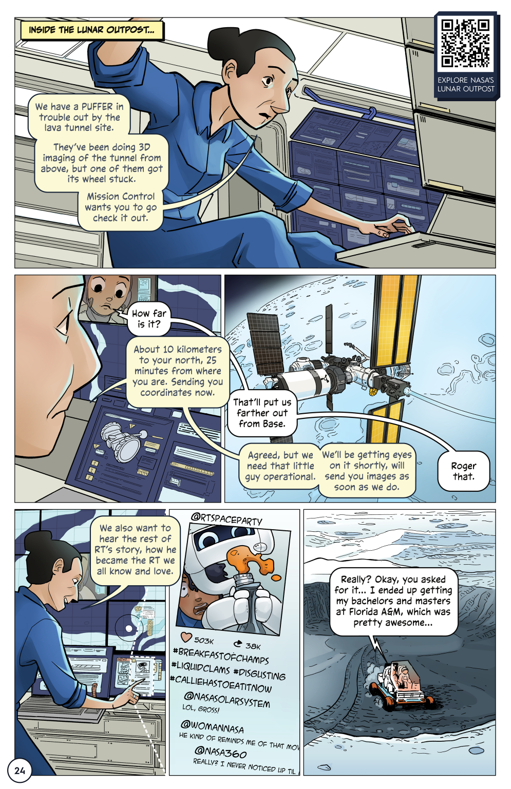 First Woman #1: Dream to Reality, page 26. Credit: NASA. Public domain (U.S. government work).