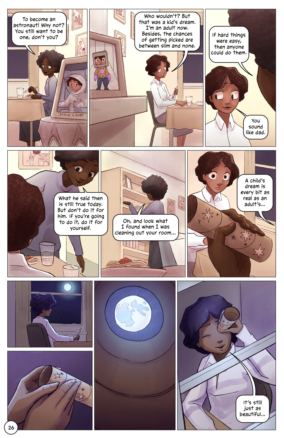First Woman #1: Dream to Reality, page 28. Credit: NASA. Public domain (U.S. government work).