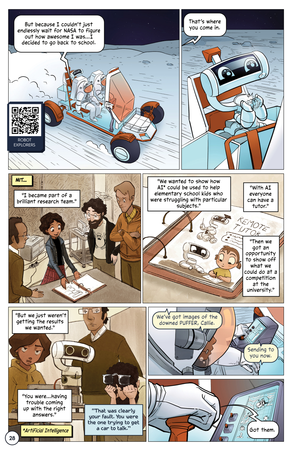 First Woman #1: Dream to Reality, page 30. Credit: NASA. Public domain (U.S. government work).