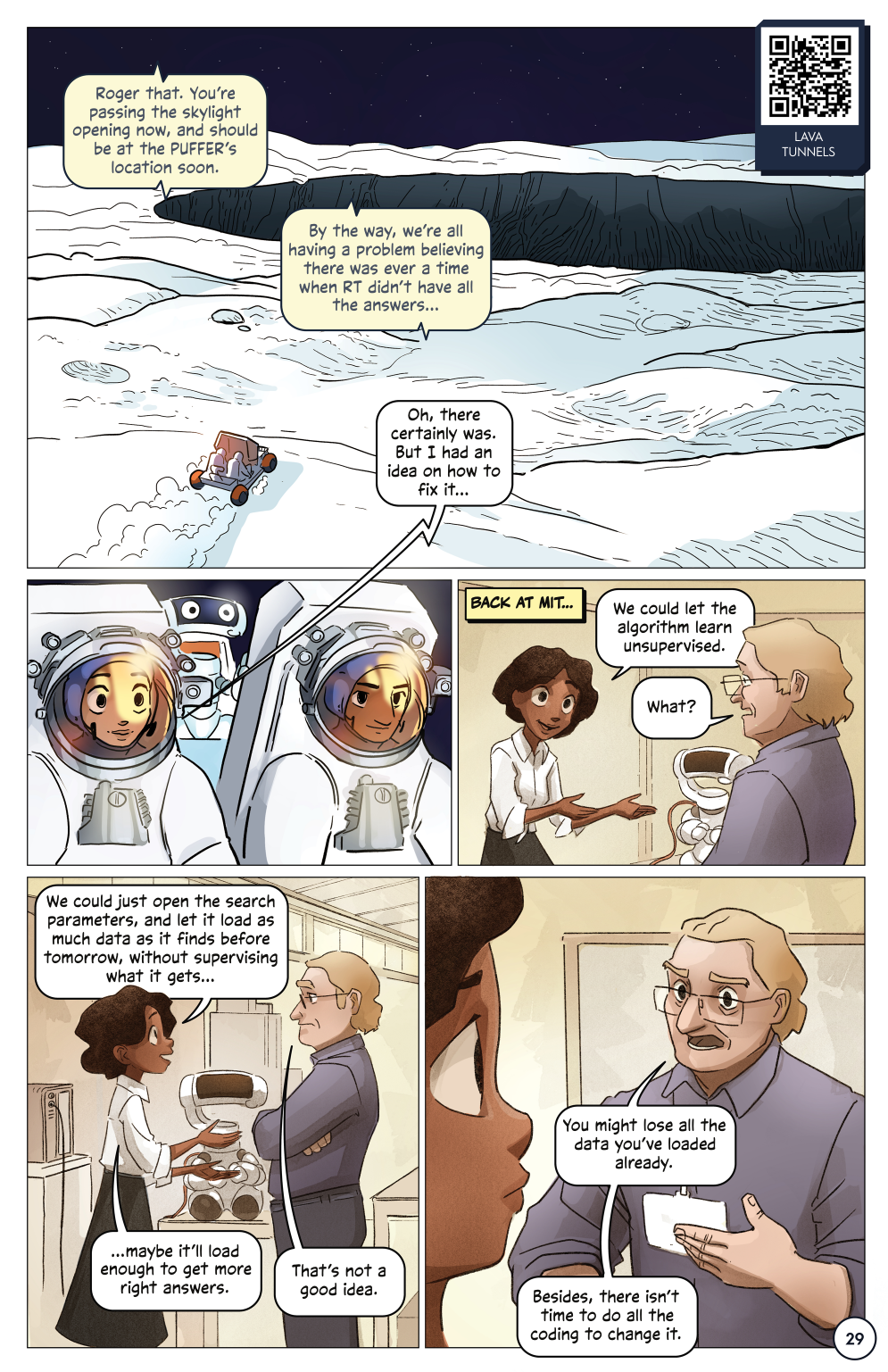 First Woman #1: Dream to Reality, page 31. Credit: NASA. Public domain (U.S. government work).