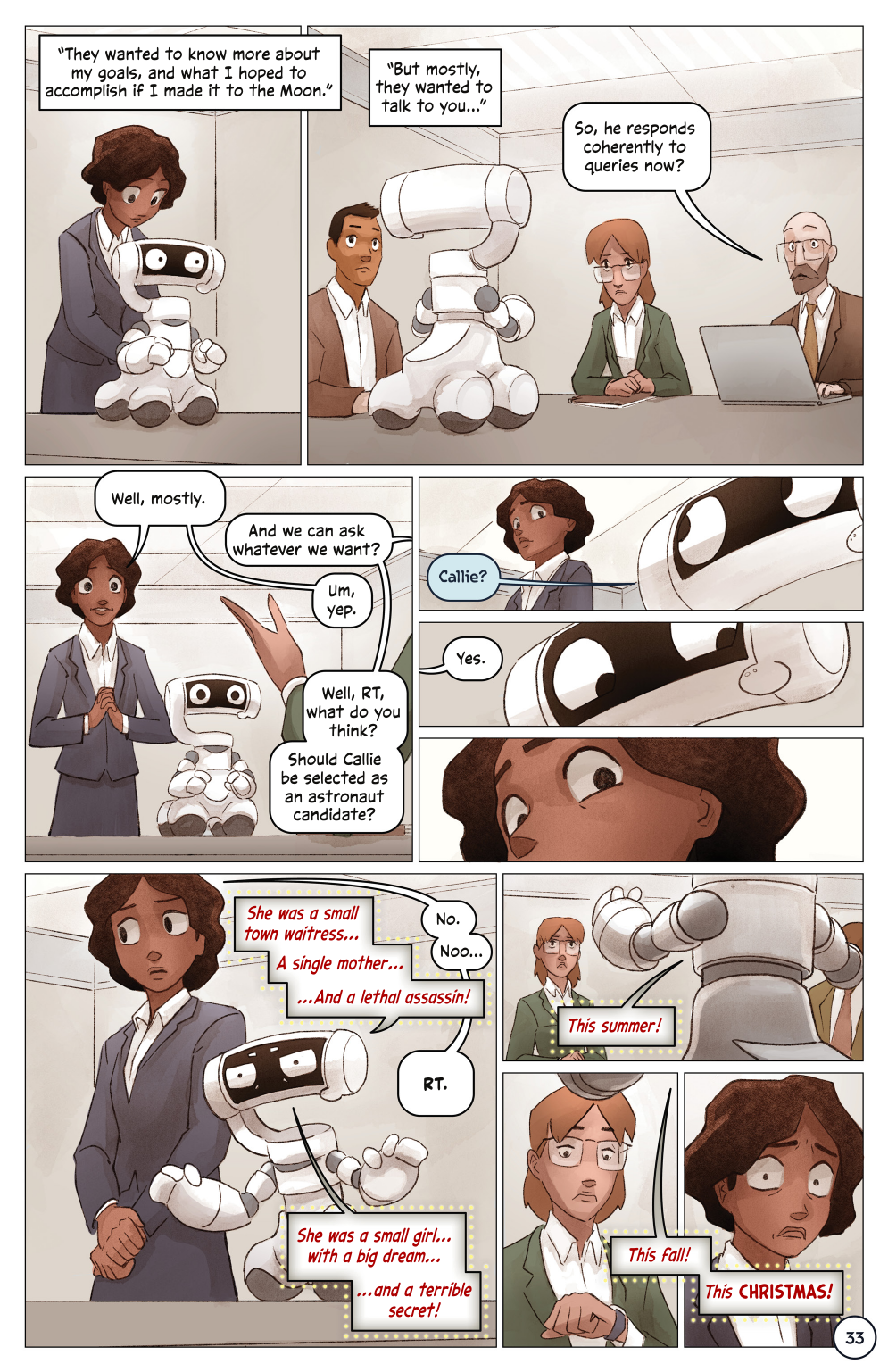 First Woman #1: Dream to Reality, page 35. Credit: NASA. Public domain (U.S. government work).