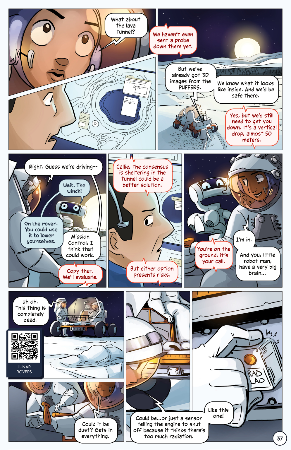 First Woman #1: Dream to Reality, page 39. Credit: NASA. Public domain (U.S. government work).