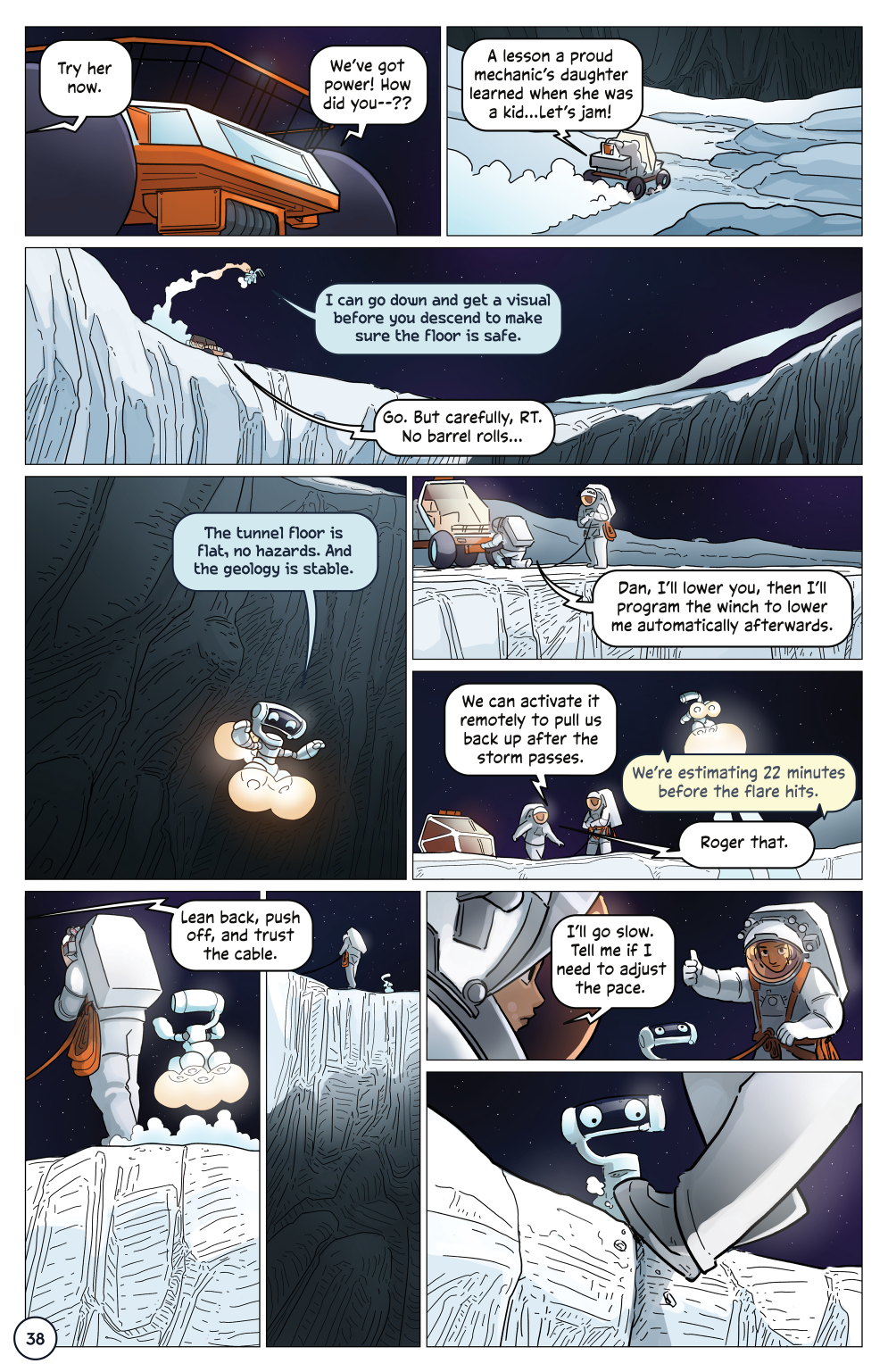 First Woman #1: Dream to Reality, page 40. Credit: NASA. Public domain (U.S. government work).