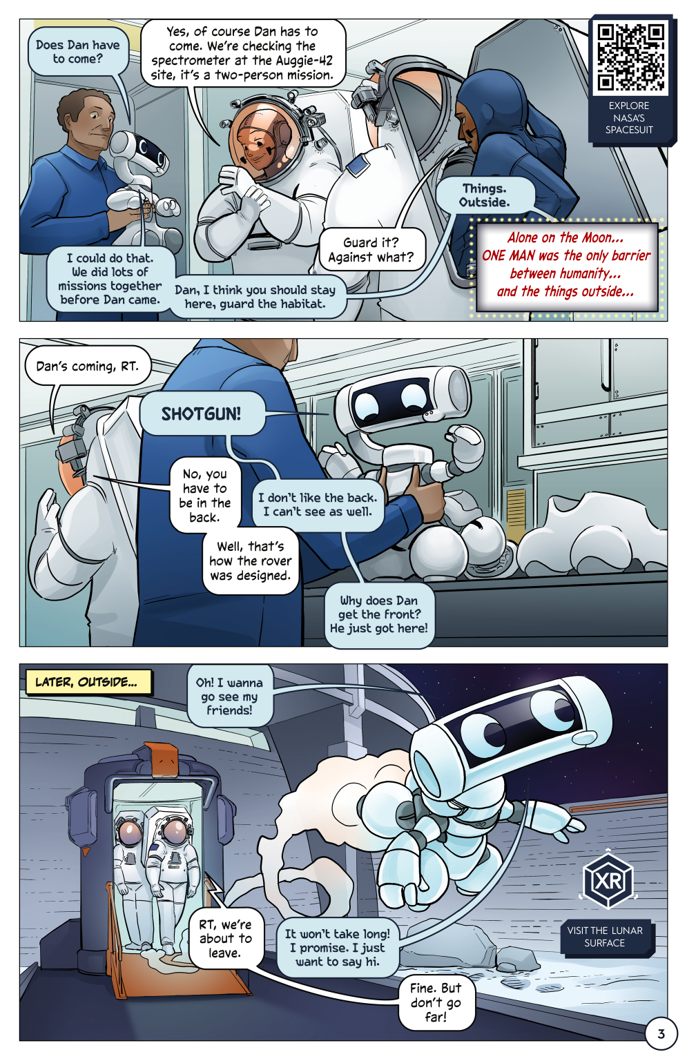 First Woman #1: Dream to Reality, page 5. Credit: NASA. Public domain (U.S. government work).