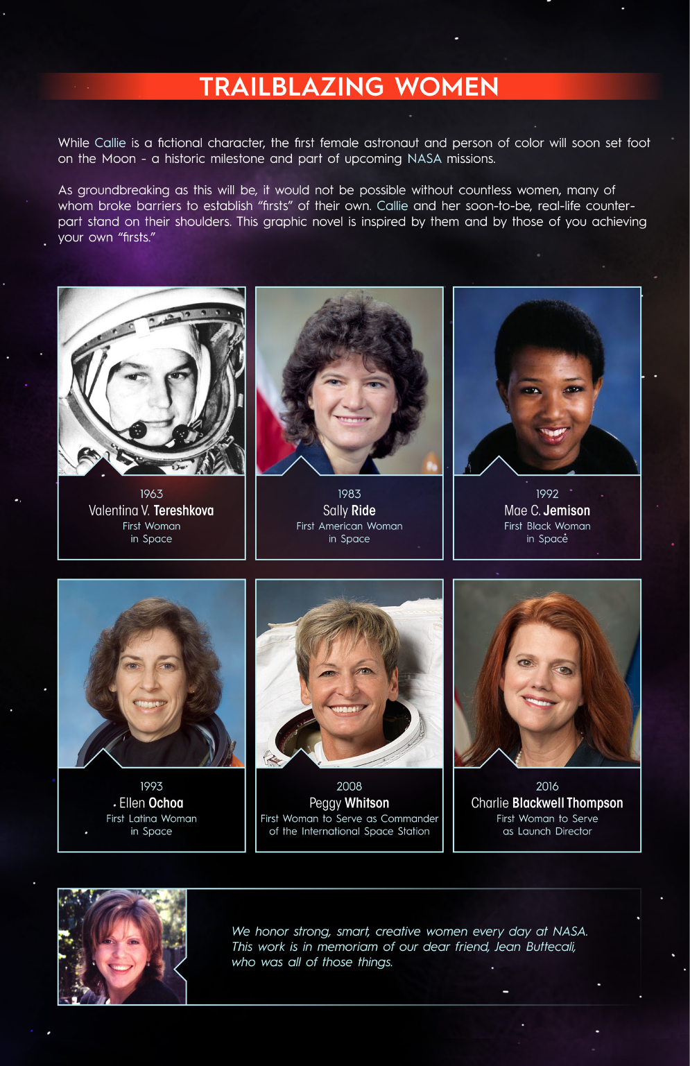 First Woman #1: Dream to Reality, page 43. Credit: NASA. Public domain (U.S. government work).