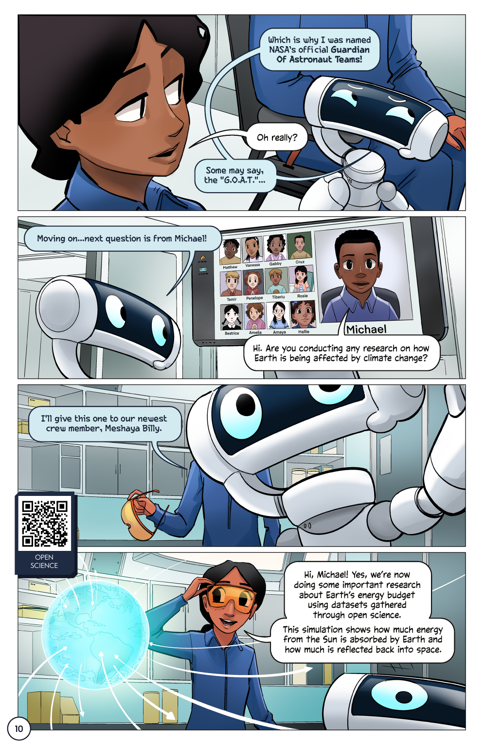 First Woman #2: Expanding Our Universe, page 12. Credit: NASA. Public domain (U.S. government work).