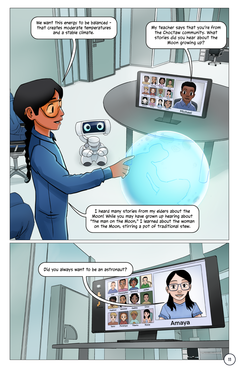 First Woman #2: Expanding Our Universe, page 13. Credit: NASA. Public domain (U.S. government work).