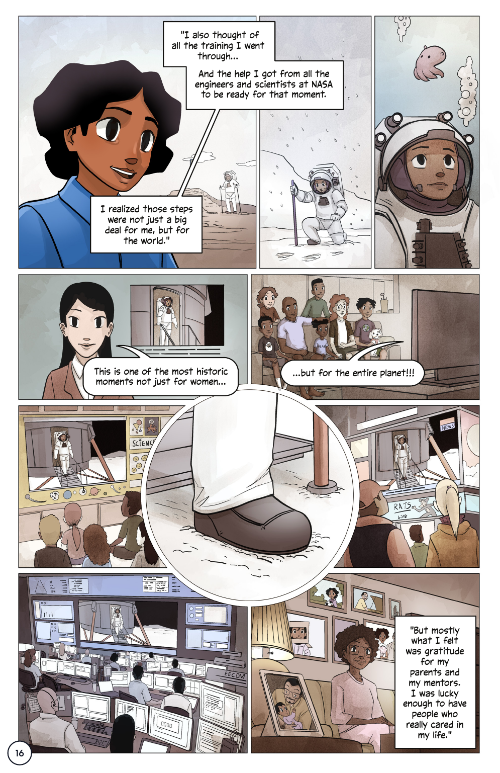 First Woman #2: Expanding Our Universe, page 18. Credit: NASA. Public domain (U.S. government work).