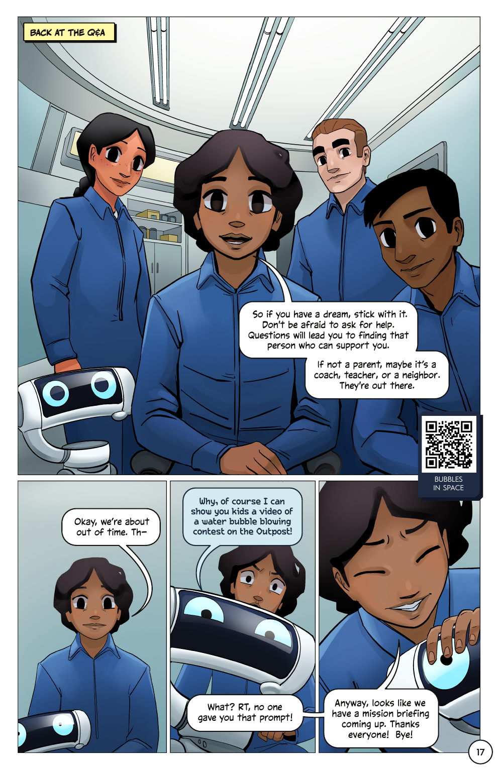 First Woman #2: Expanding Our Universe, page 19. Credit: NASA. Public domain (U.S. government work).