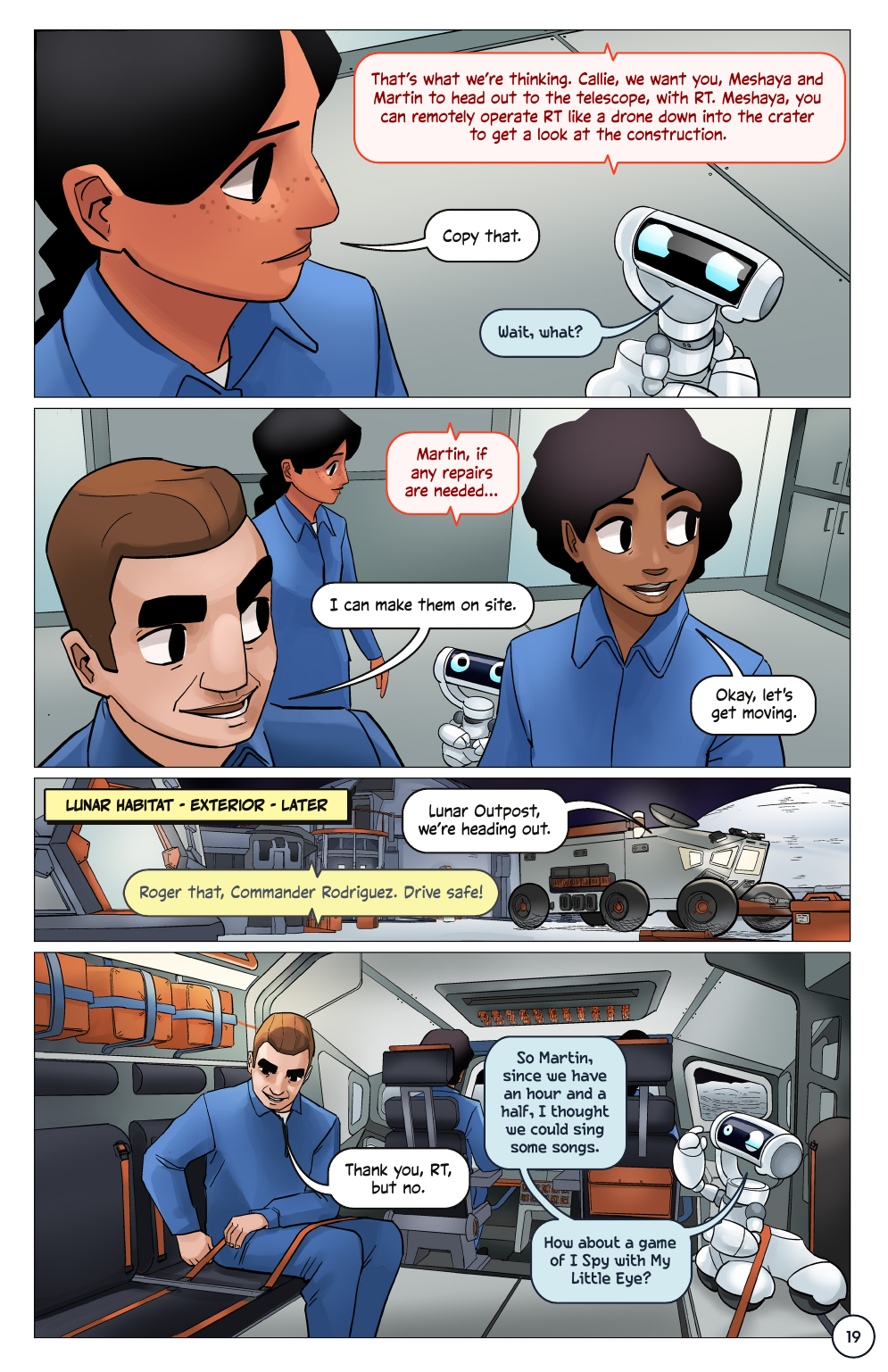 First Woman #2: Expanding Our Universe, page 21. Credit: NASA. Public domain (U.S. government work).