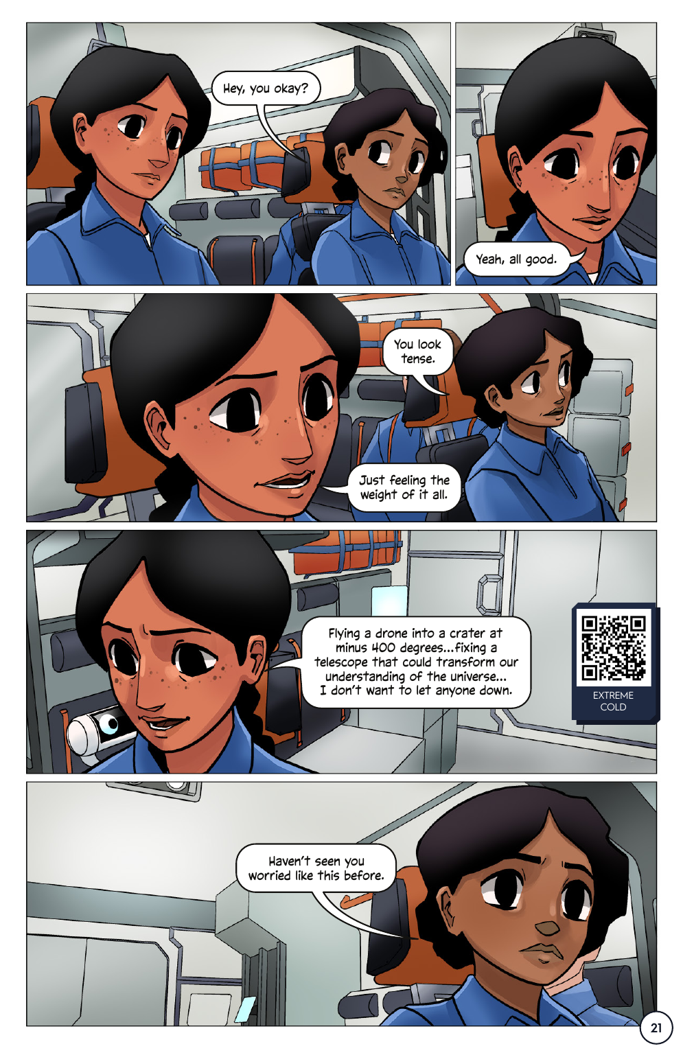 First Woman #2: Expanding Our Universe, page 23. Credit: NASA. Public domain (U.S. government work).