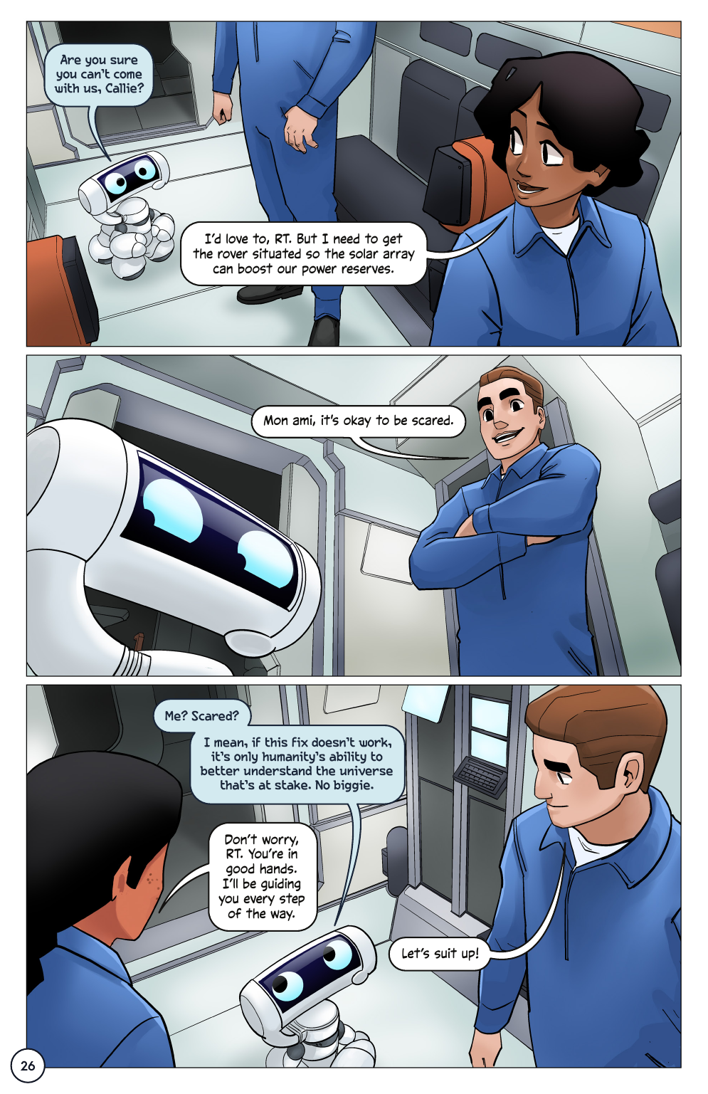 First Woman #2: Expanding Our Universe, page 28. Credit: NASA. Public domain (U.S. government work).