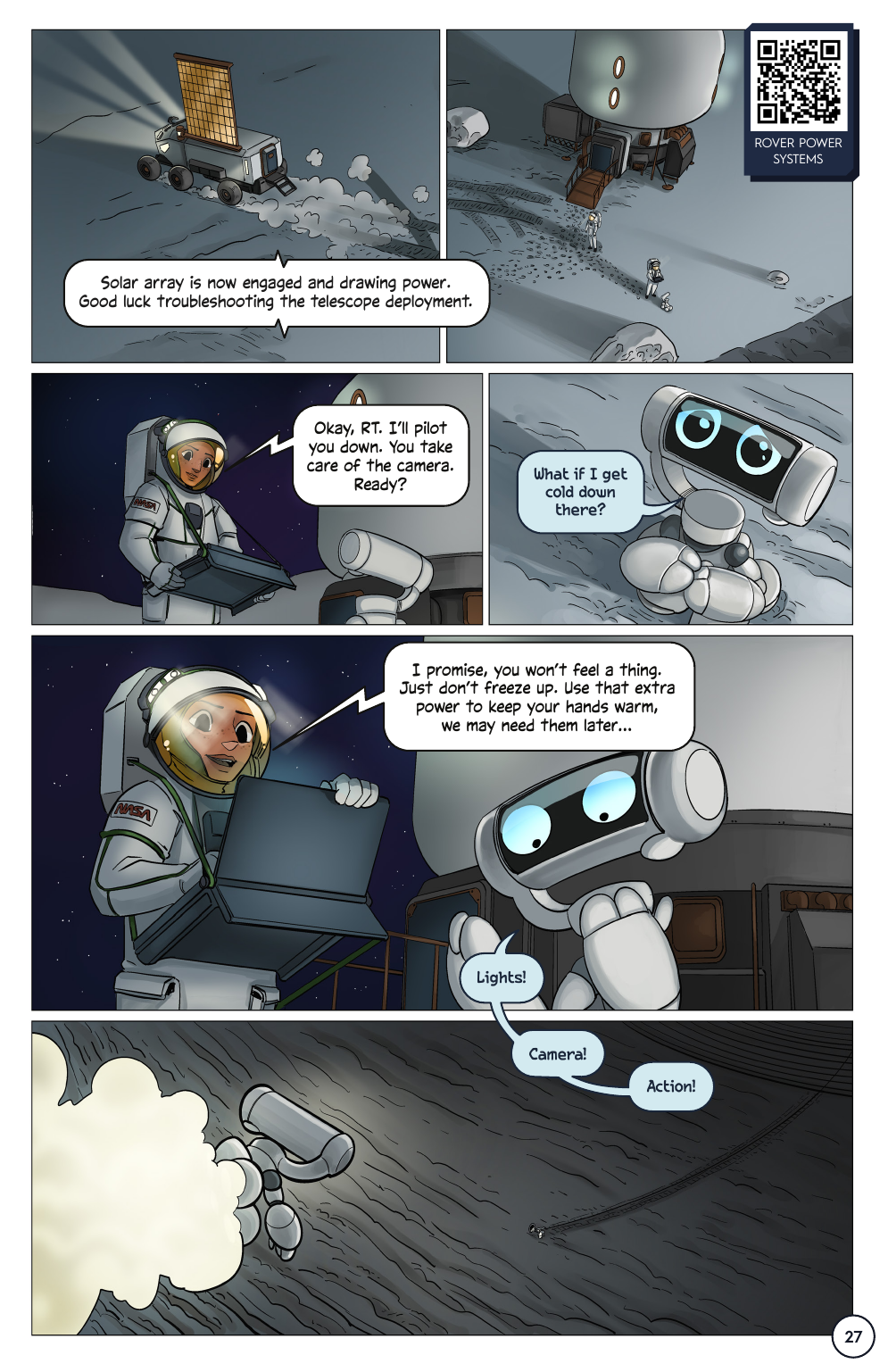First Woman #2: Expanding Our Universe, page 29. Credit: NASA. Public domain (U.S. government work).