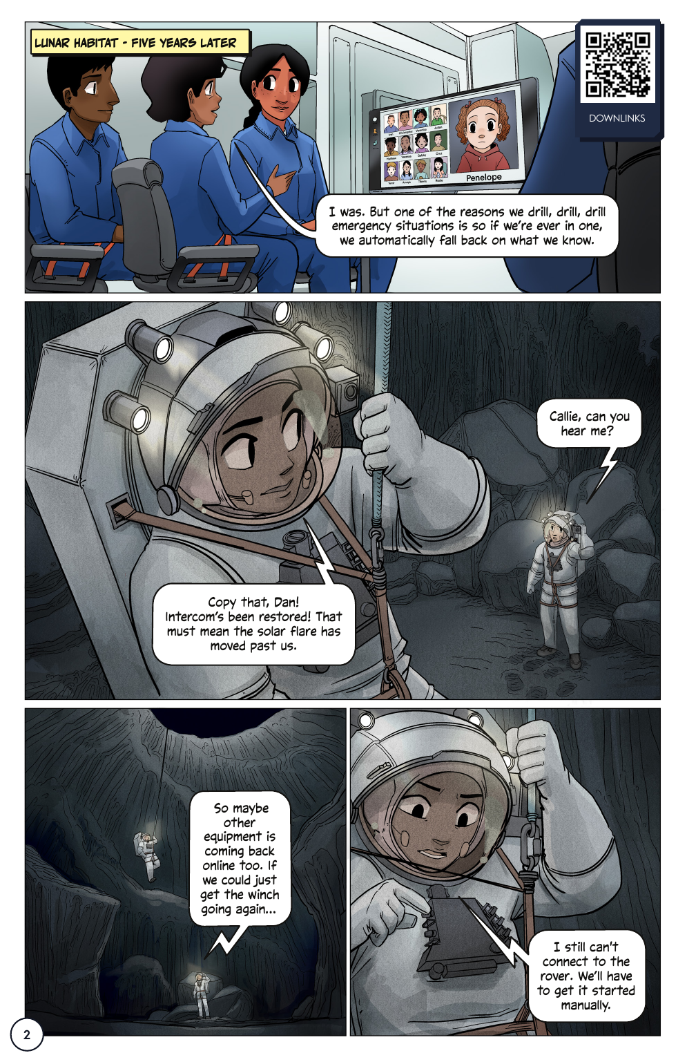 First Woman #2: Expanding Our Universe, page 4. Credit: NASA. Public domain (U.S. government work).