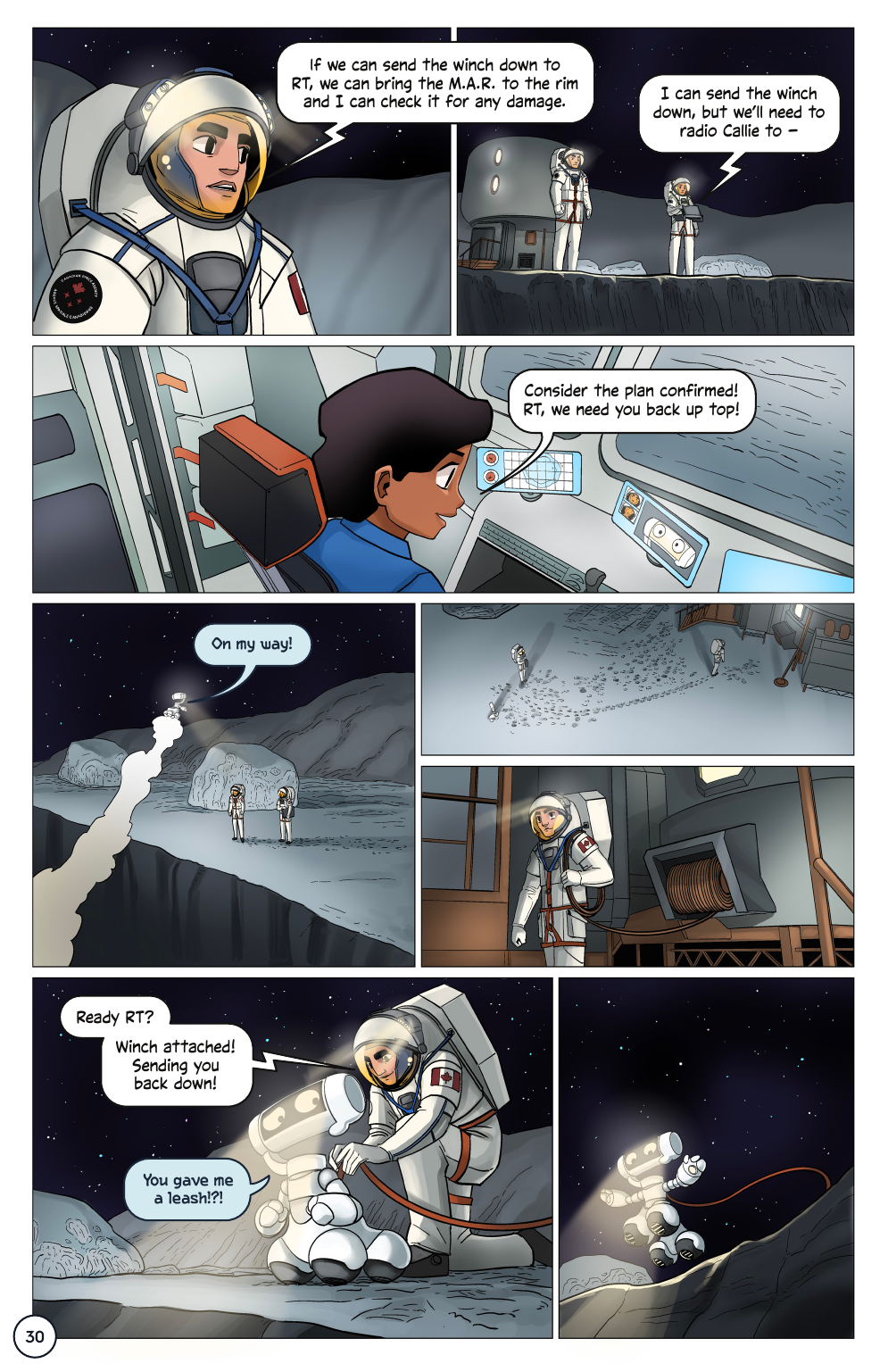 First Woman #2: Expanding Our Universe, page 32. Credit: NASA. Public domain (U.S. government work).