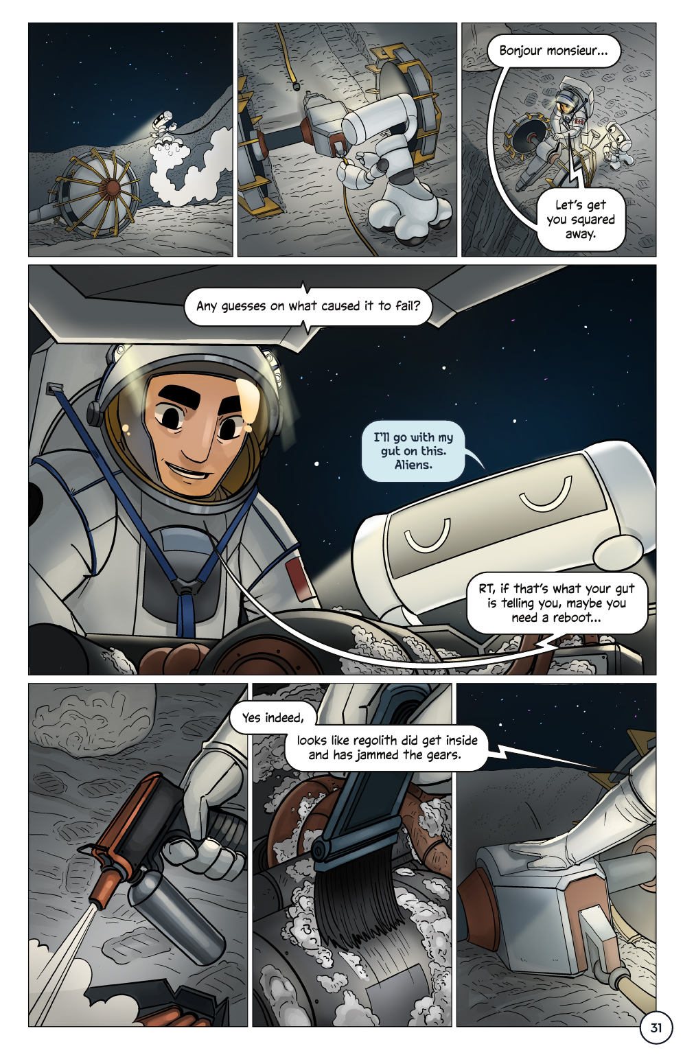 First Woman #2: Expanding Our Universe, page 33. Credit: NASA. Public domain (U.S. government work).