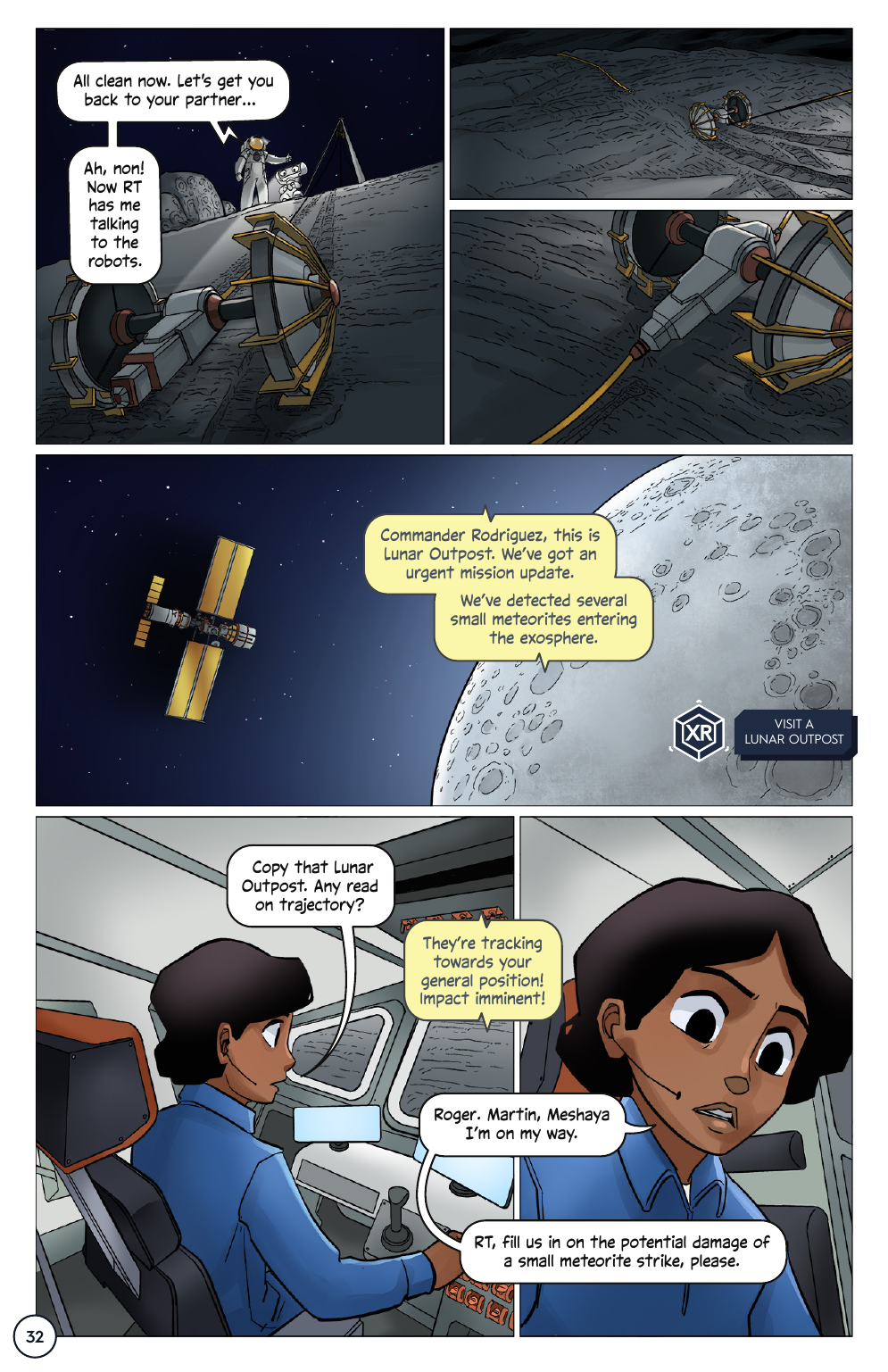 First Woman #2: Expanding Our Universe, page 34. Credit: NASA. Public domain (U.S. government work).