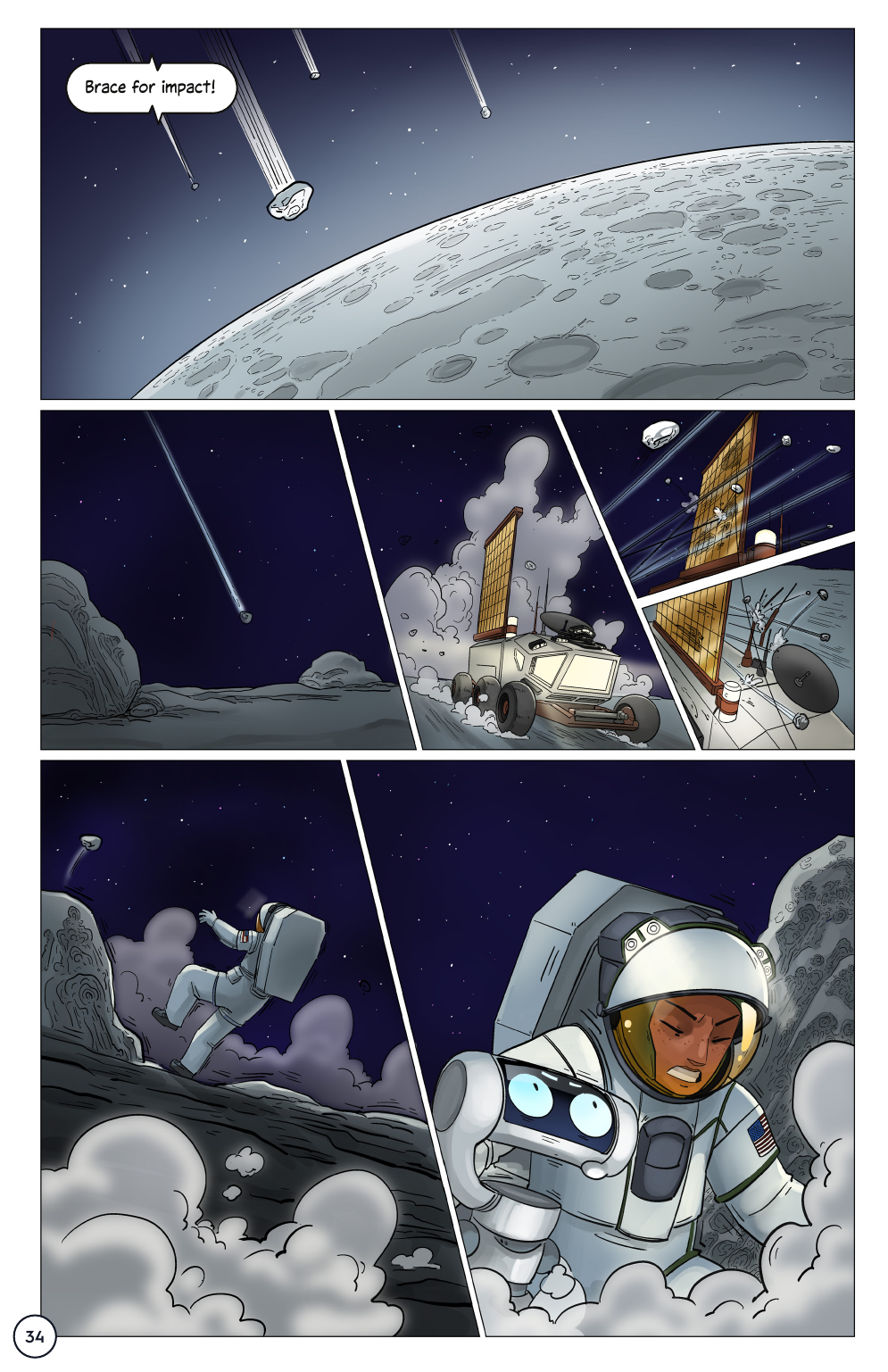 First Woman #2: Expanding Our Universe, page 36. Credit: NASA. Public domain (U.S. government work).