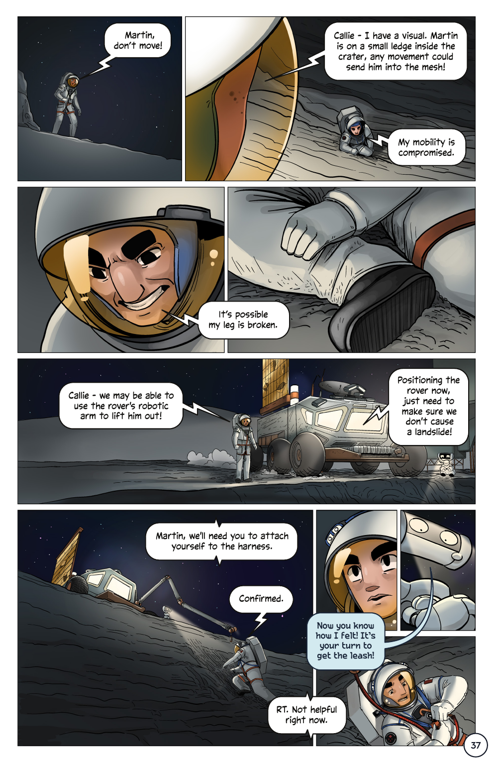 First Woman #2: Expanding Our Universe, page 39. Credit: NASA. Public domain (U.S. government work).