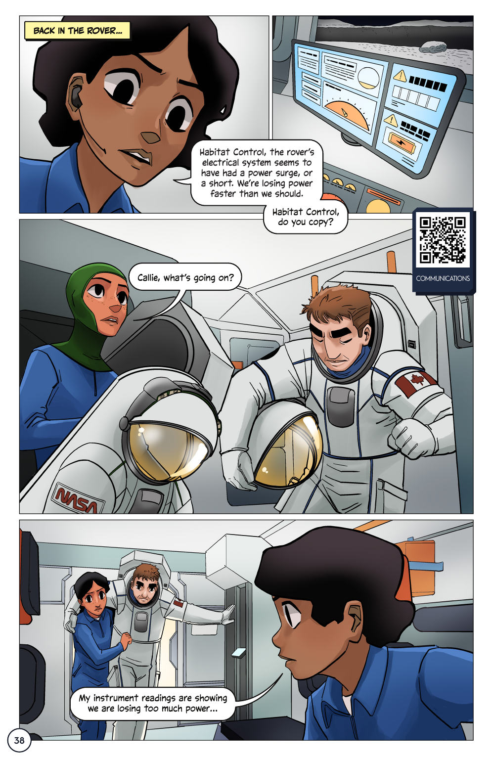 First Woman #2: Expanding Our Universe, page 40. Credit: NASA. Public domain (U.S. government work).