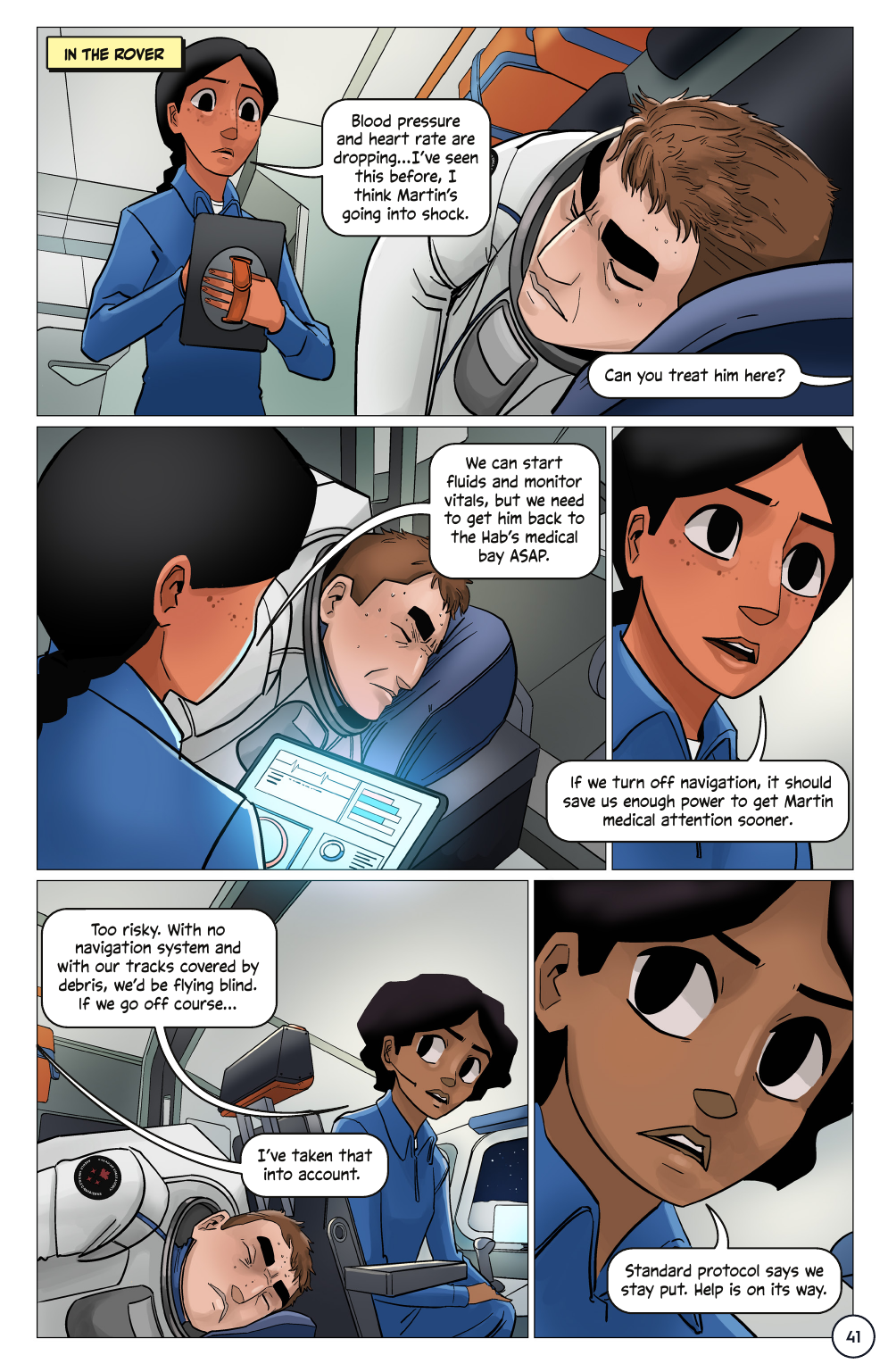 First Woman #2: Expanding Our Universe, page 43. Credit: NASA. Public domain (U.S. government work).