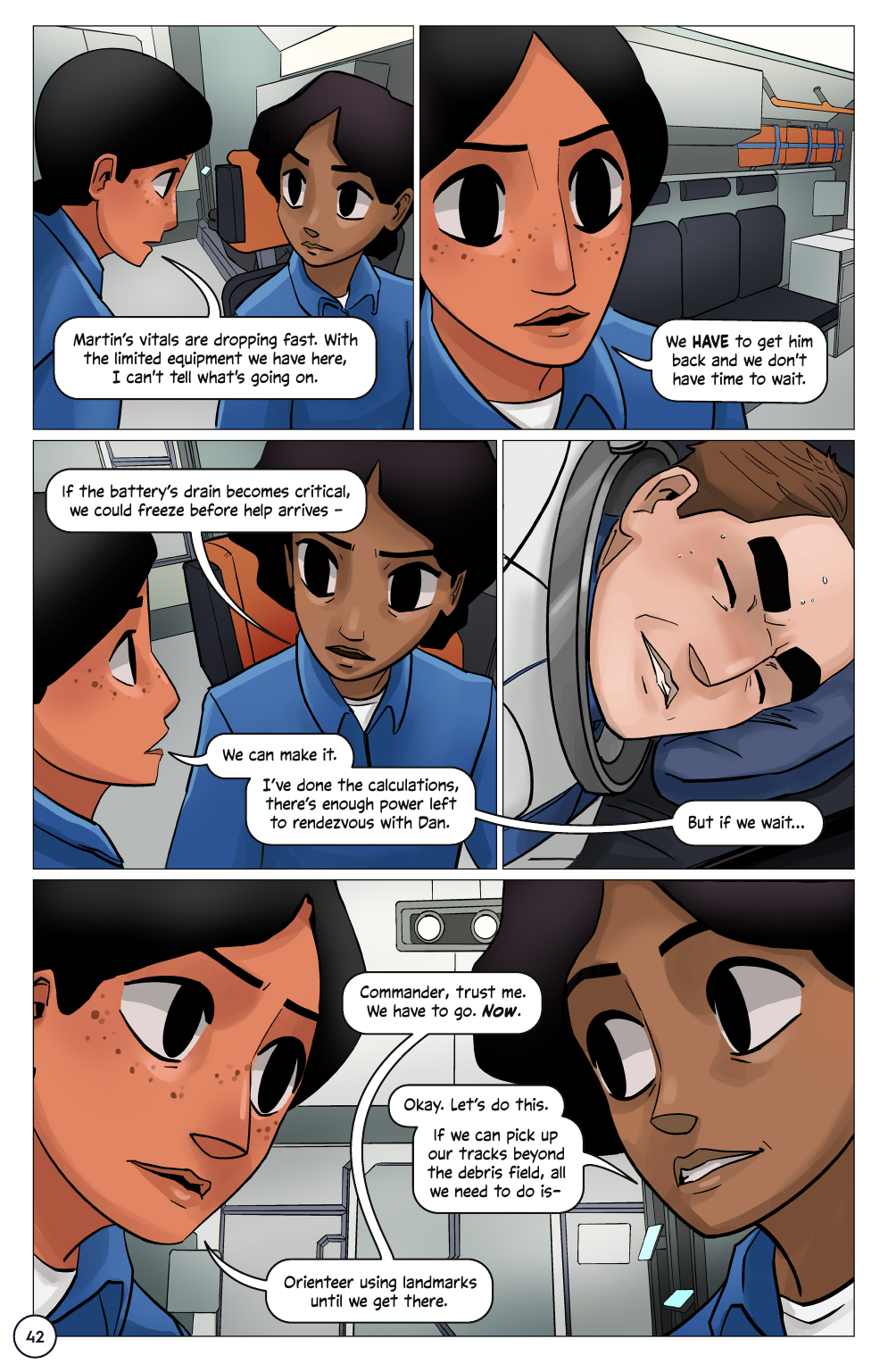 First Woman #2: Expanding Our Universe, page 44. Credit: NASA. Public domain (U.S. government work).