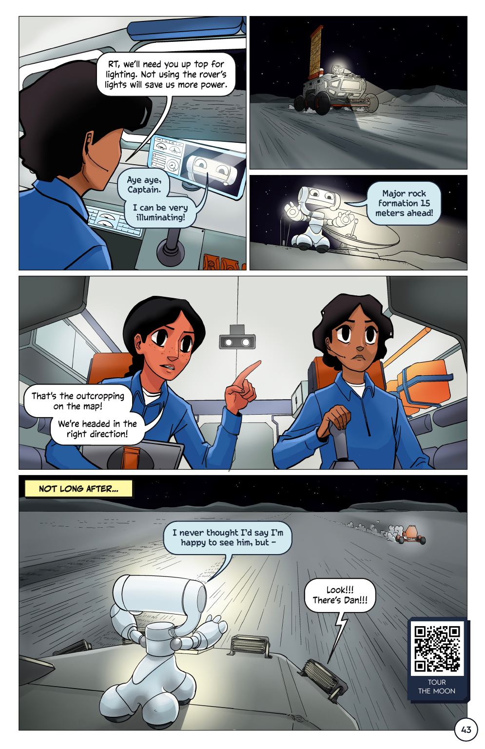 First Woman #2: Expanding Our Universe, page 45. Credit: NASA. Public domain (U.S. government work).