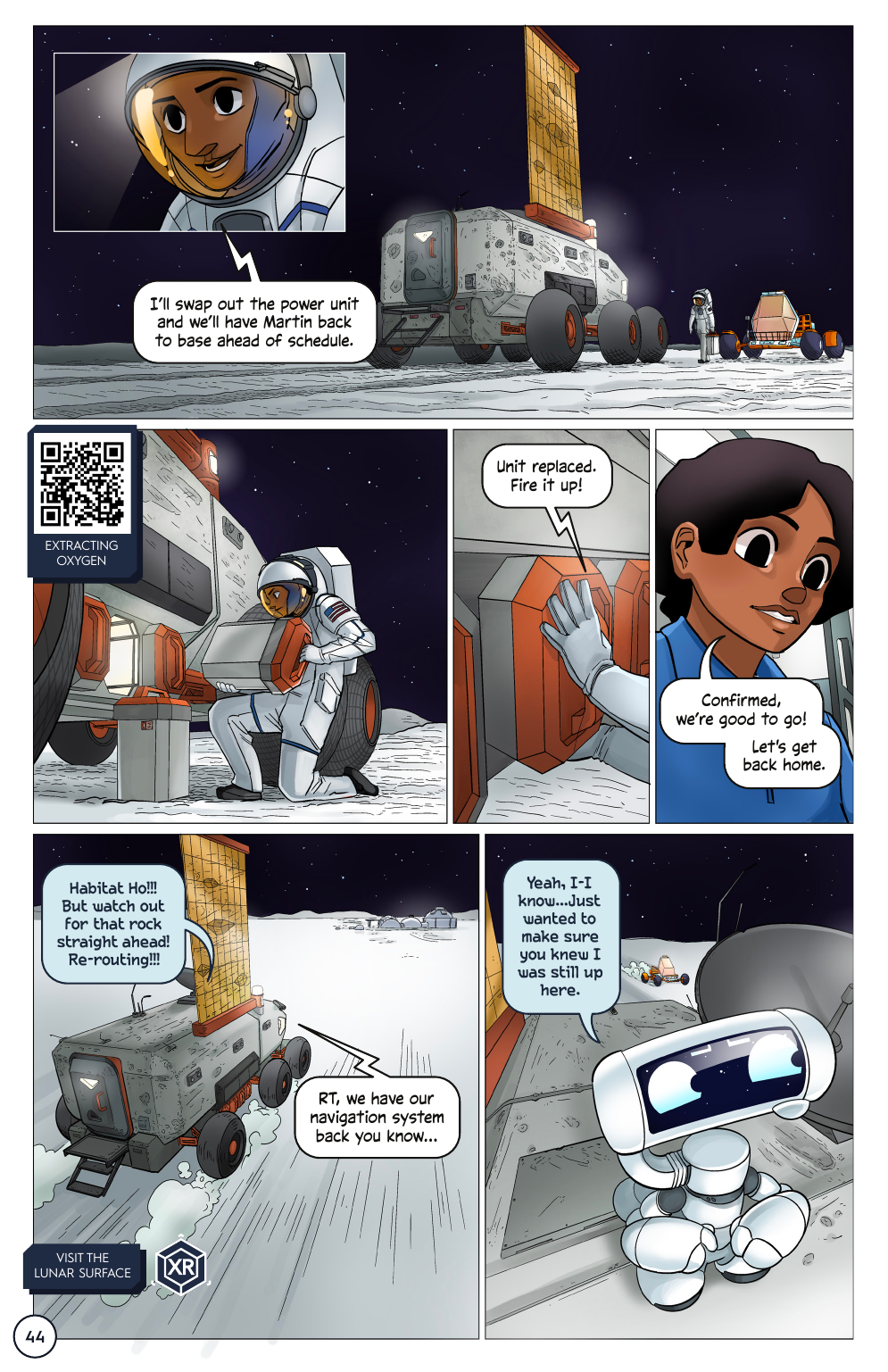 First Woman #2: Expanding Our Universe, page 46. Credit: NASA. Public domain (U.S. government work).