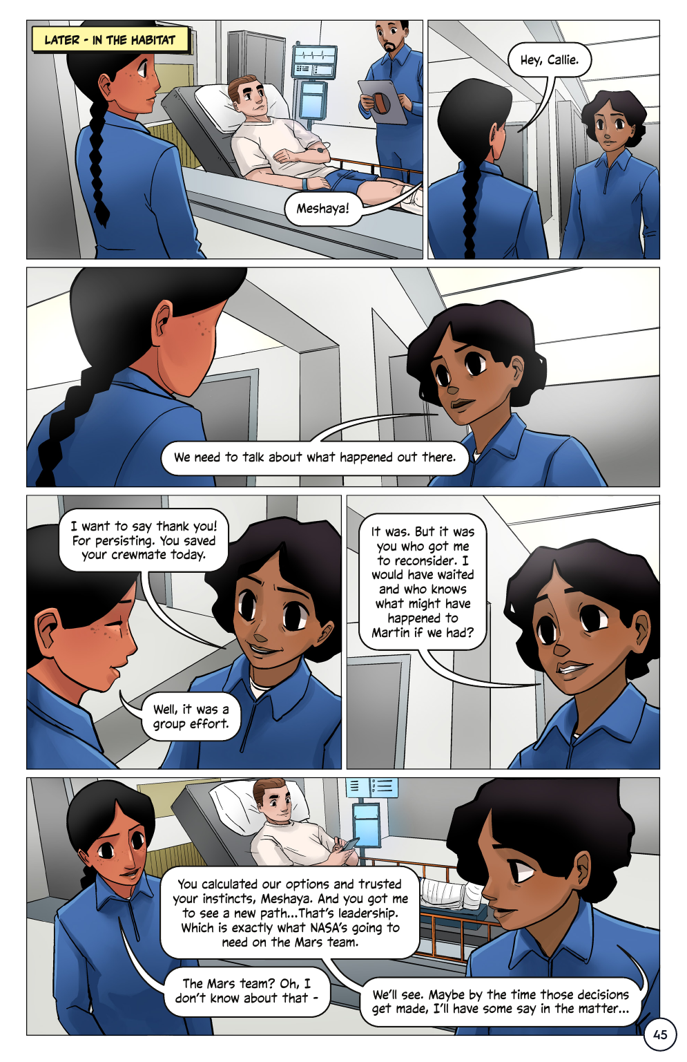 First Woman #2: Expanding Our Universe, page 47. Credit: NASA. Public domain (U.S. government work).
