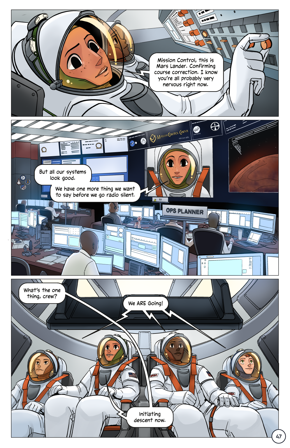 First Woman #2: Expanding Our Universe, page 49. Credit: NASA. Public domain (U.S. government work).