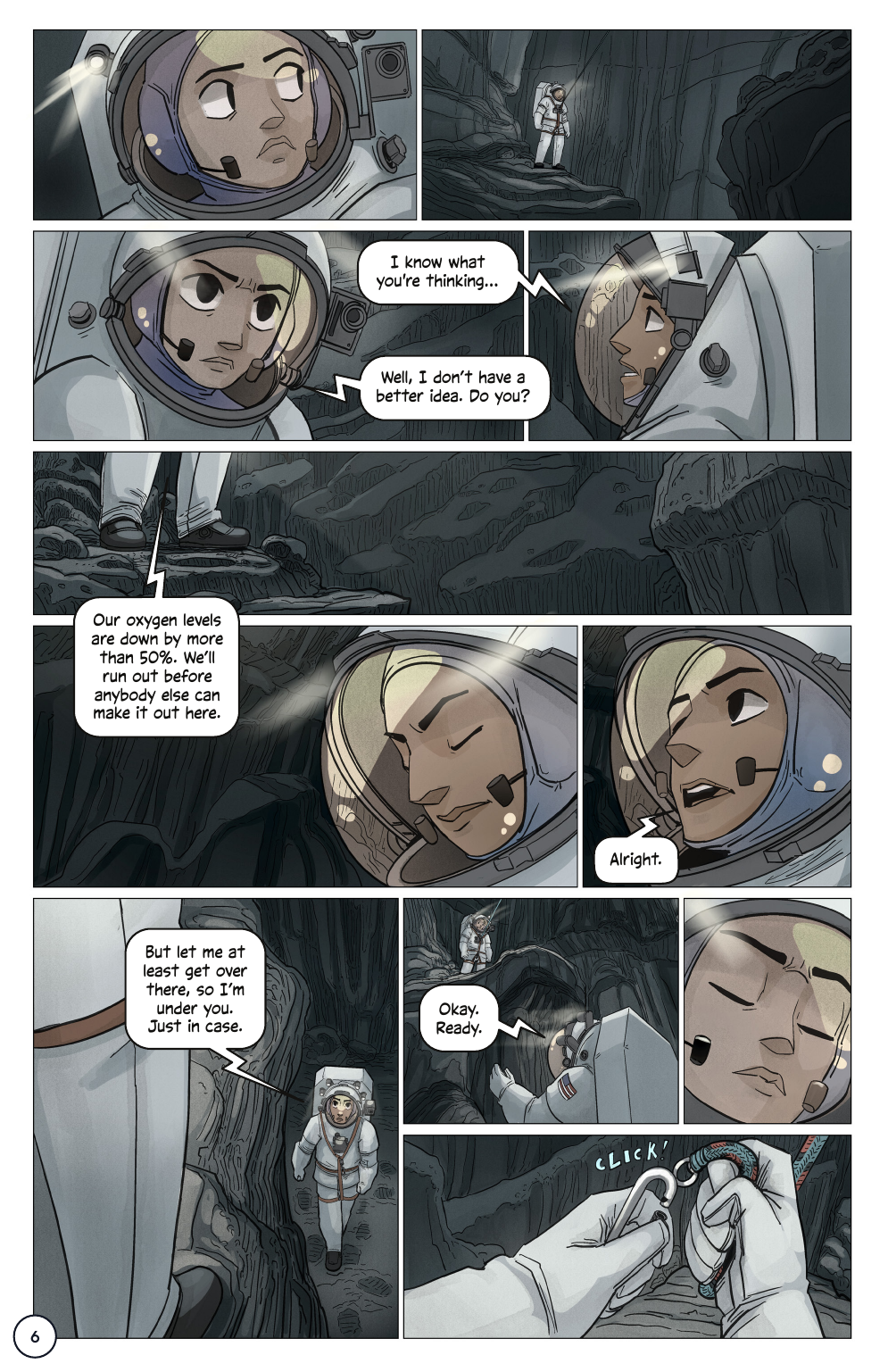 First Woman #2: Expanding Our Universe, page 8. Credit: NASA. Public domain (U.S. government work).