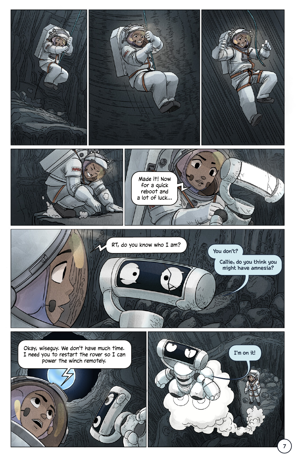 First Woman #2: Expanding Our Universe, page 9. Credit: NASA. Public domain (U.S. government work).