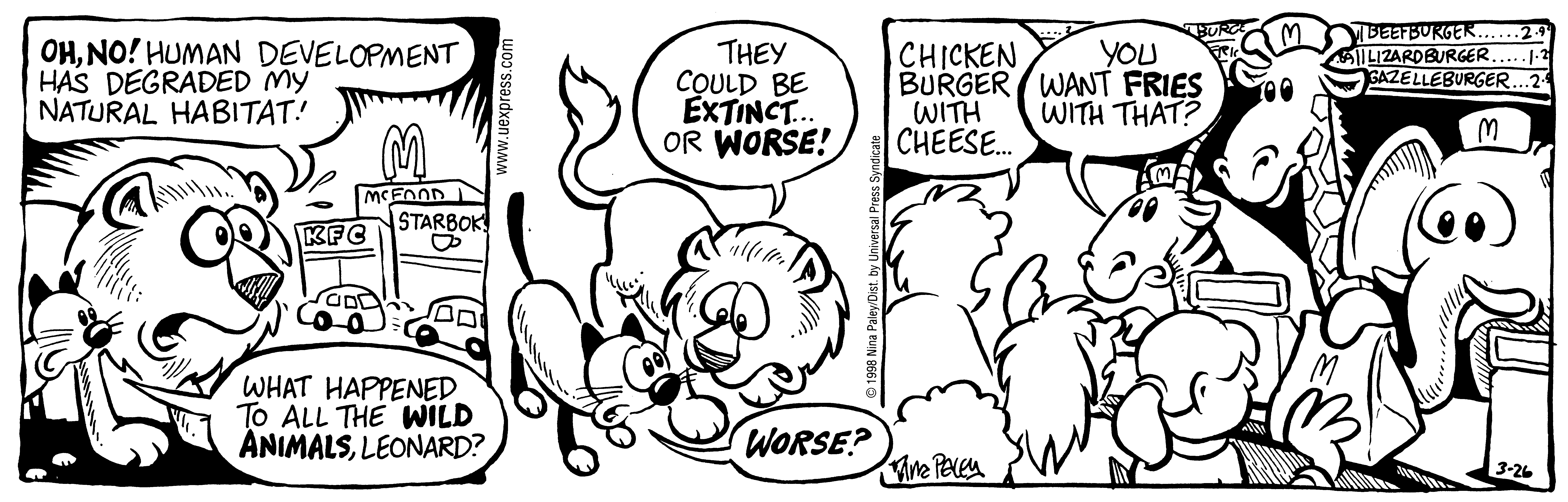 Fluff daily strip, Mar 26, 1998. Nina Paley, CC BY-SA 3.0 US. Print master from https://archive.org/details/FluffComicStrips (TIFF converted losslessly to PNG for the web).