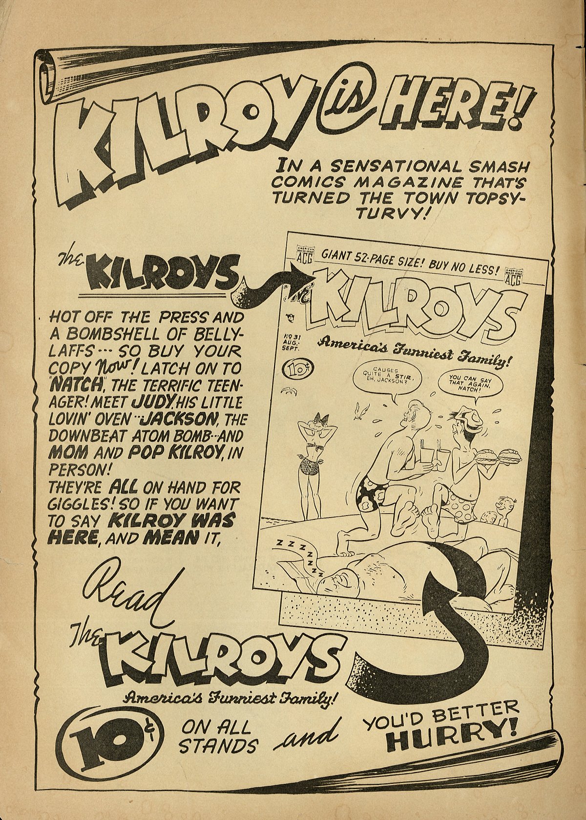 Forbidden Worlds #1 (American Comics Group), page 2. Public domain (US).