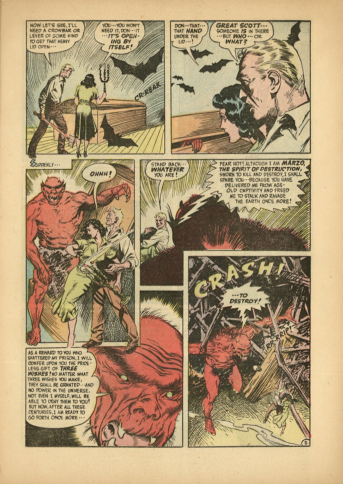 Forbidden Worlds #1 (American Comics Group), page 7. Public domain (US).